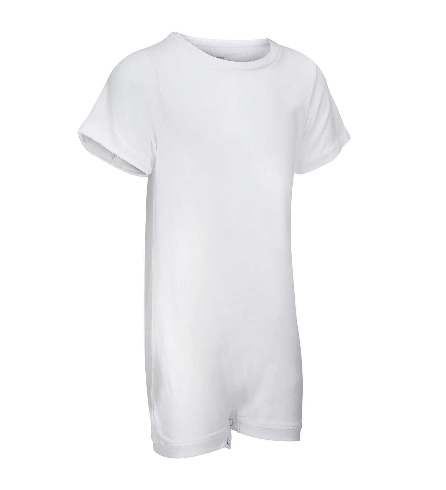 Kaycey Special Needs Clothing: Short Sleeve Popper Vest Bodysuit for Children 11-12 Years White - Buy Online on GoSupps.com