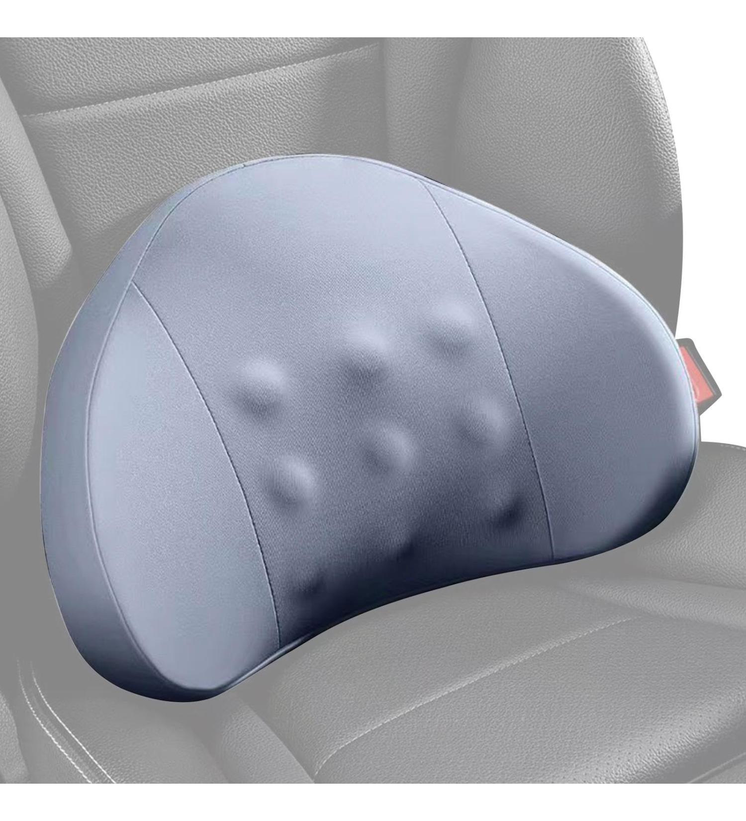 fanelod Car Seat Lumbar Support | Comfortable Driving Back Support - Soft Lumbar Pillow for Lower Back Discomfort Relief Car Back Cushion for Driving Ergonomic Lumbar Support for Car Blue - Buy Online on GoSupps.com