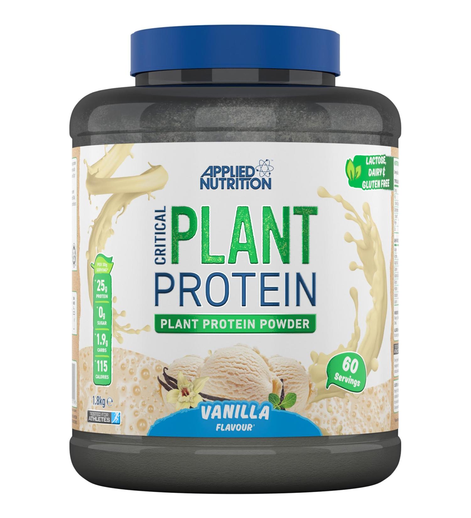Applied Nutrition Critical Plant Protein Vanilla 1800g Vanille 1800g - Buy Online on GoSupps.com