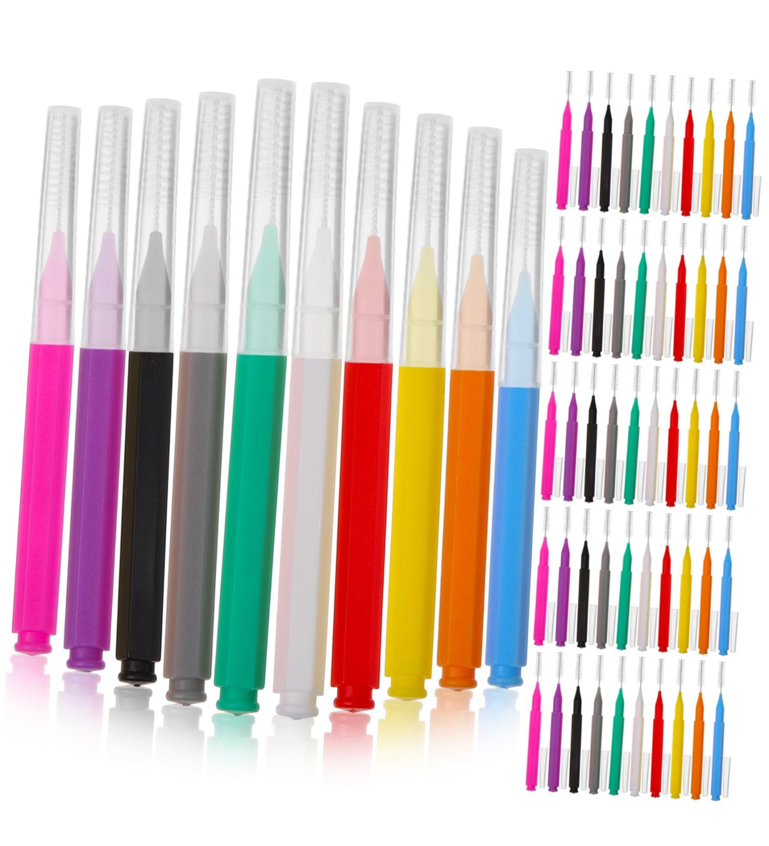 Magiclulu 100 Interdental Brushes - Eyebrow Lamination & Dental Care Picks for Healthy Teeth and Gums - Buy Online on GoSupps.com