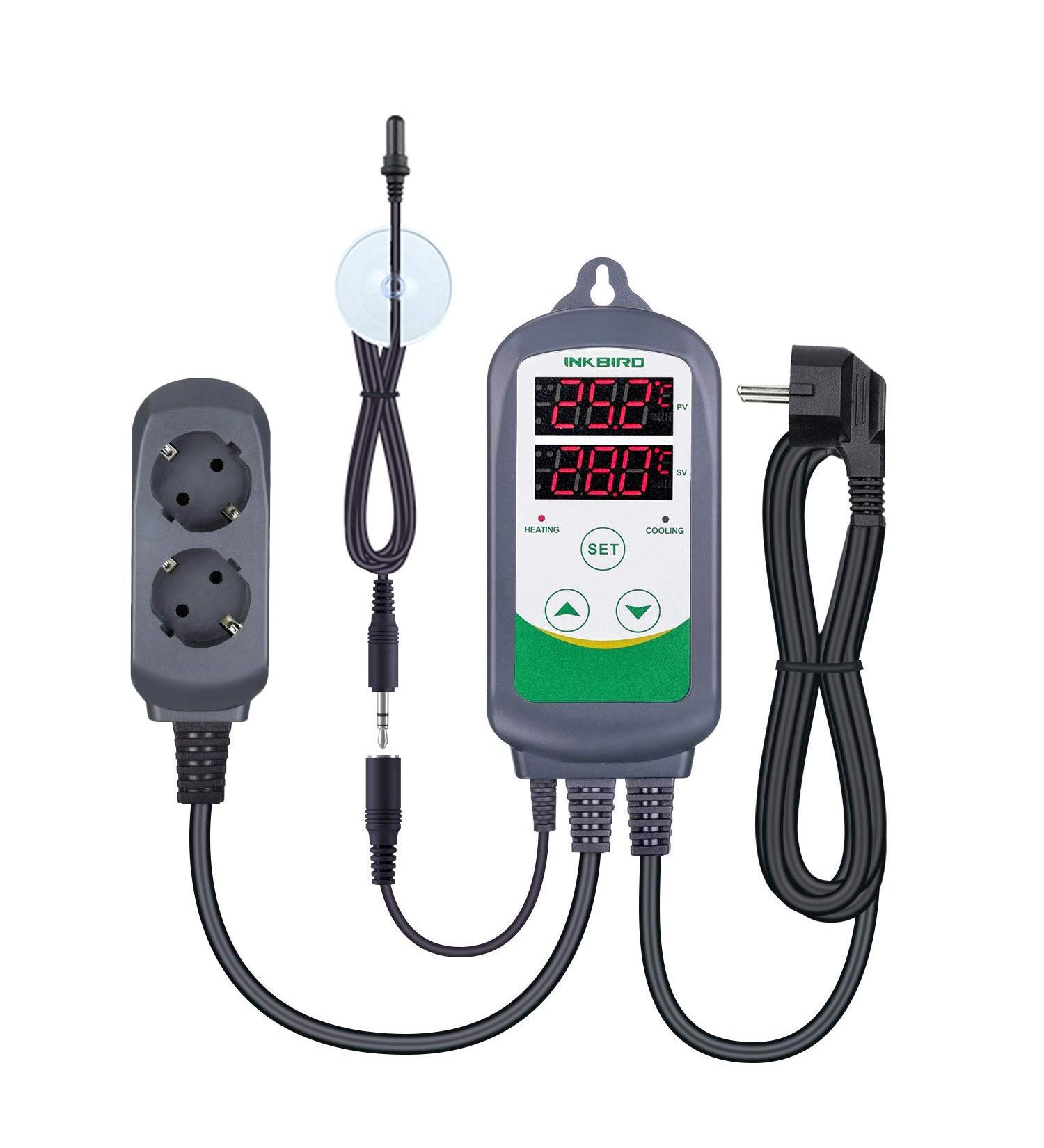 Inkbird ITC-308S Digital Temperature Controller with Waterproof Sensor for Aquariums | Precise Thermostat & 1.97 Probe - International Shipping Available - Buy Online on GoSupps.com