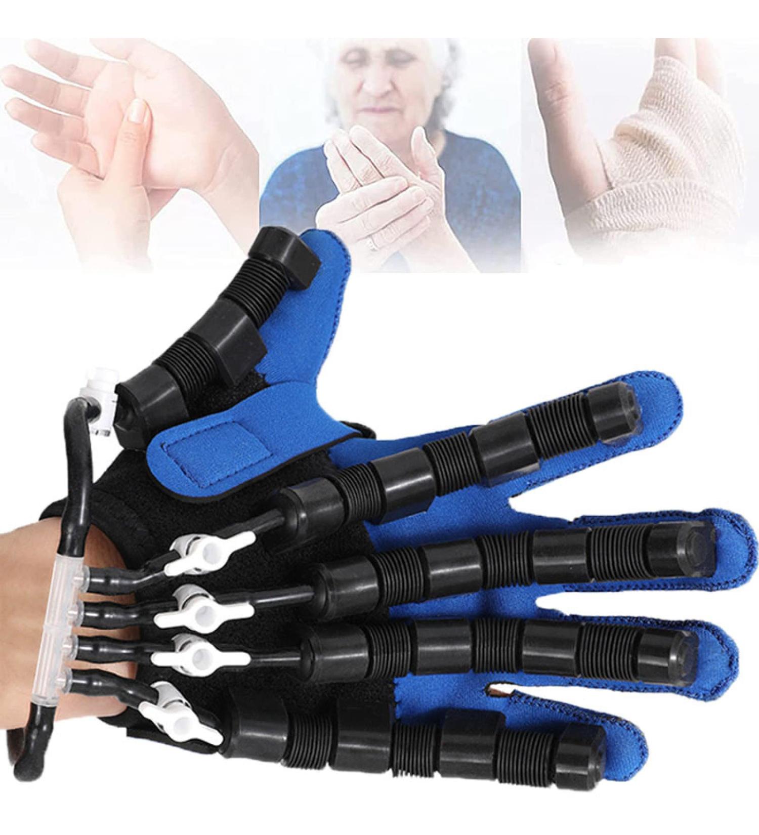 Rehabilitation Robot Gloves Protector Exoskeleton Manual Training for Stroke Hemiplegia Hand Function Recovery Relief Finger Cramps Left X-Large - Buy Online on GoSupps.com
