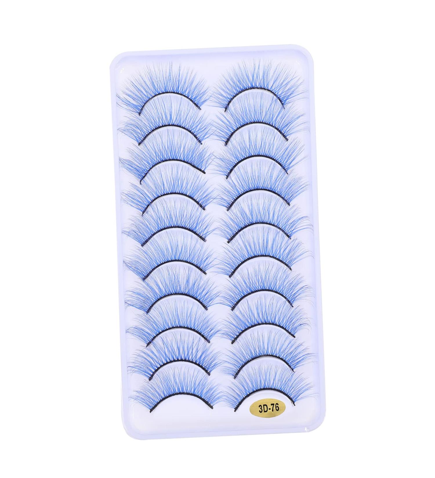 minkissy 10 Pairs Fake Eyelashes Halloween Makeup Eyelashes Faux Lashes Lashes Strip Permanent False Eyelashes Dollsthetic Lashes False Lash Extensions Set Make up Fiber - Buy Online on GoSupps.com