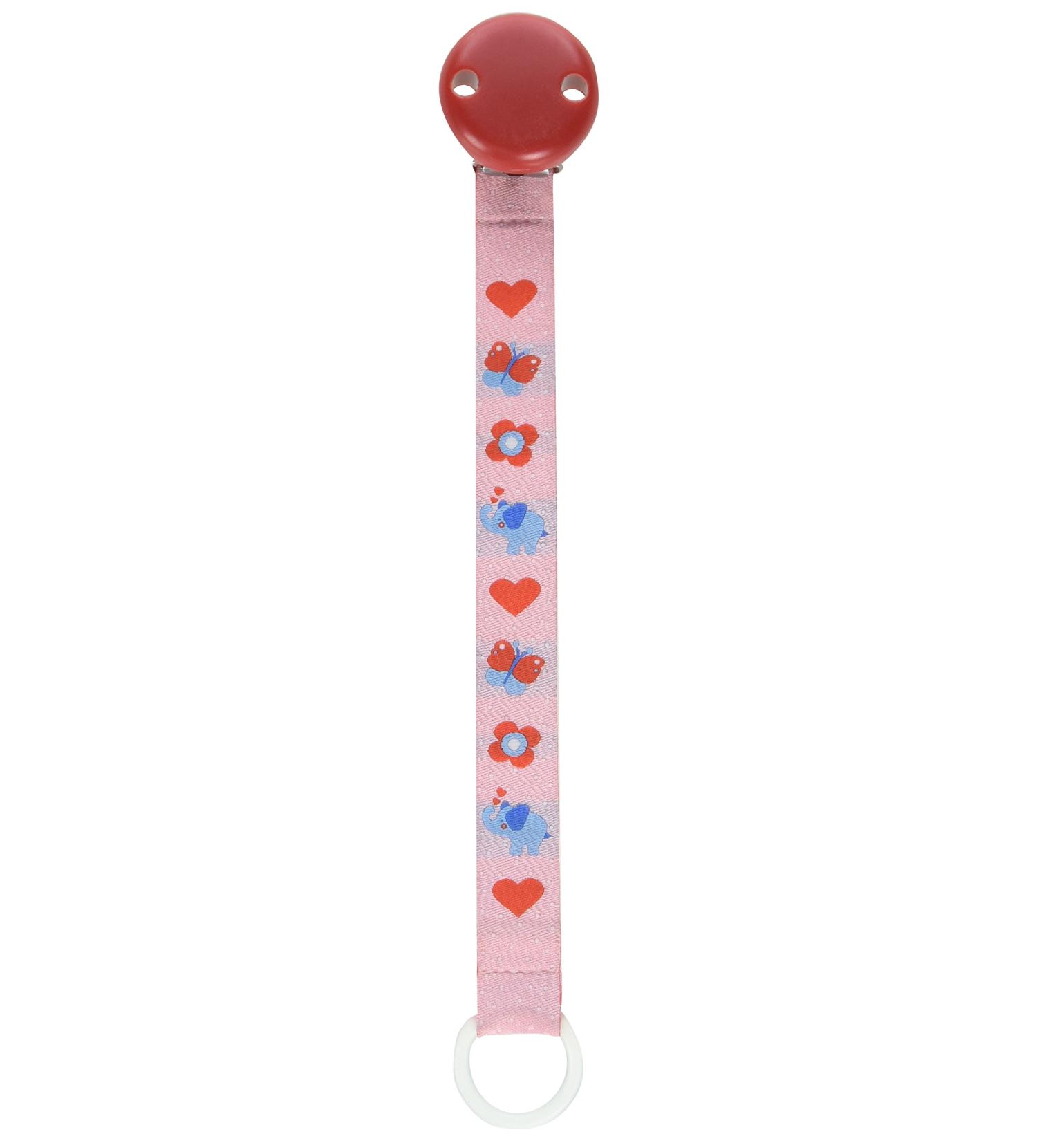 Heimess pacifier chain (elephant/heart)