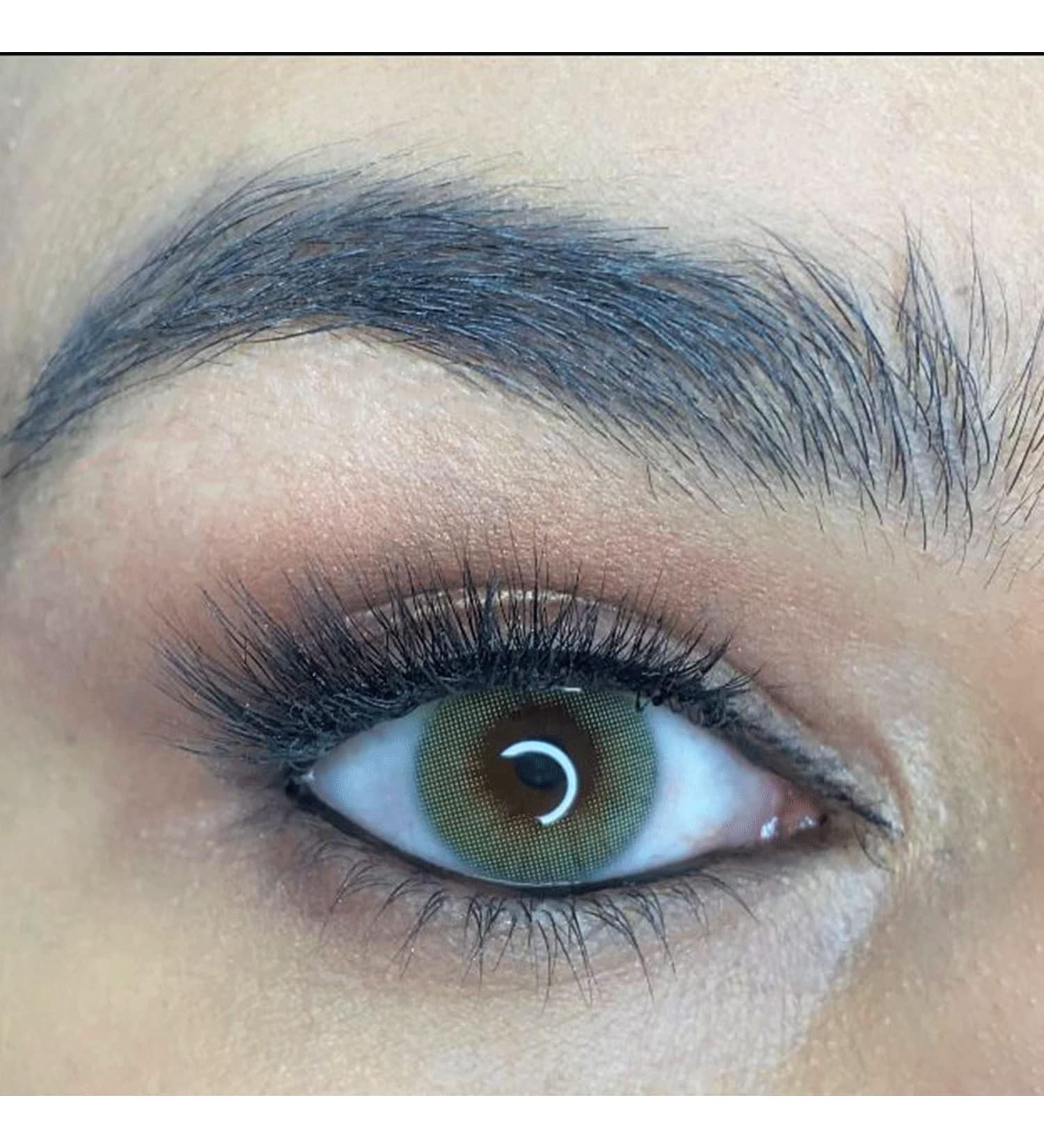 Famecolors Bright Green Daily Lenses - Opaque Lime Green Contact Lenses (5 Pairs) - No Prescription Needed for Stunning Eyes - Buy Online on GoSupps.com