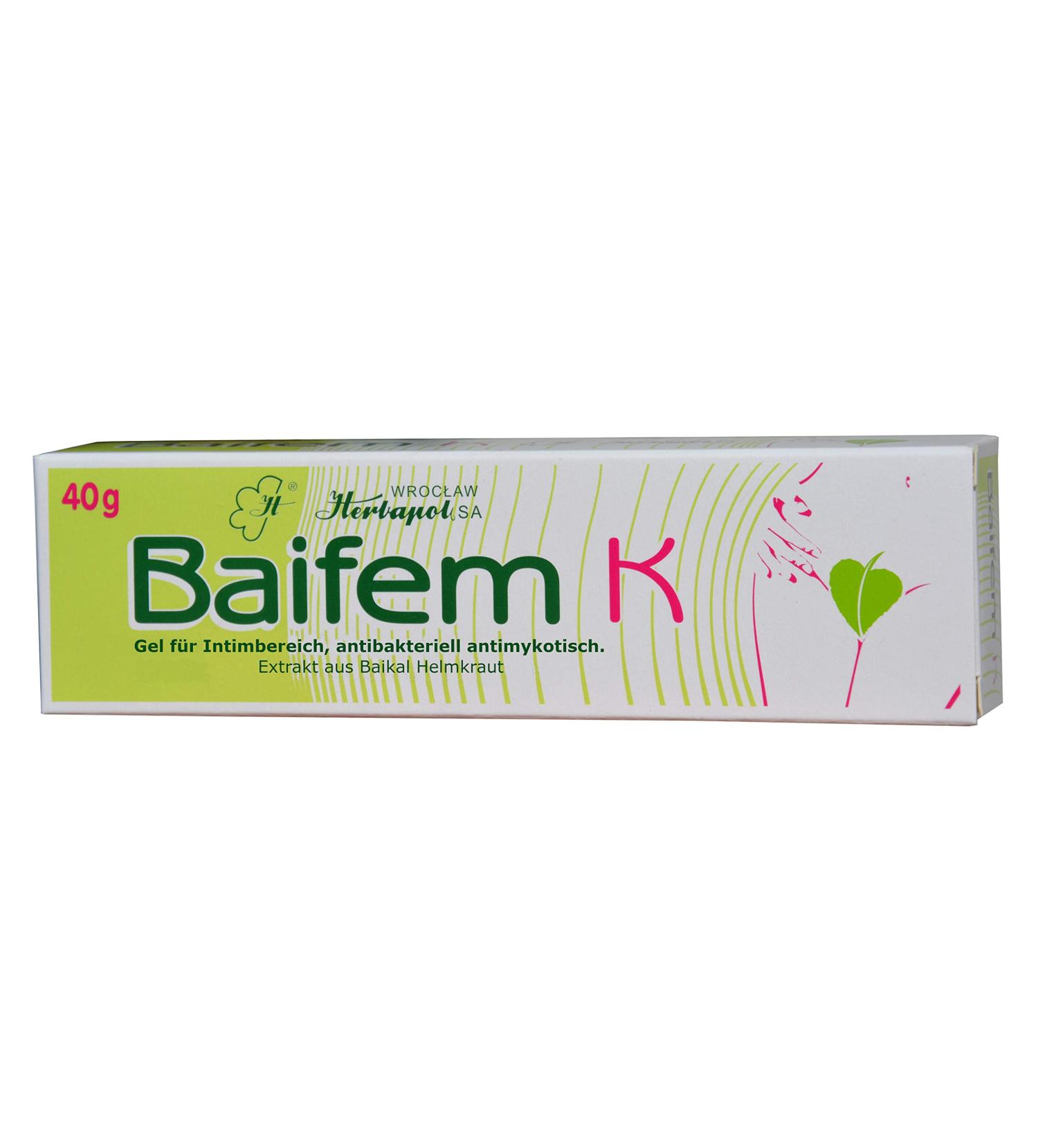 Gel 40g for intimate care women with Baikal skullcap protects relieves irritation