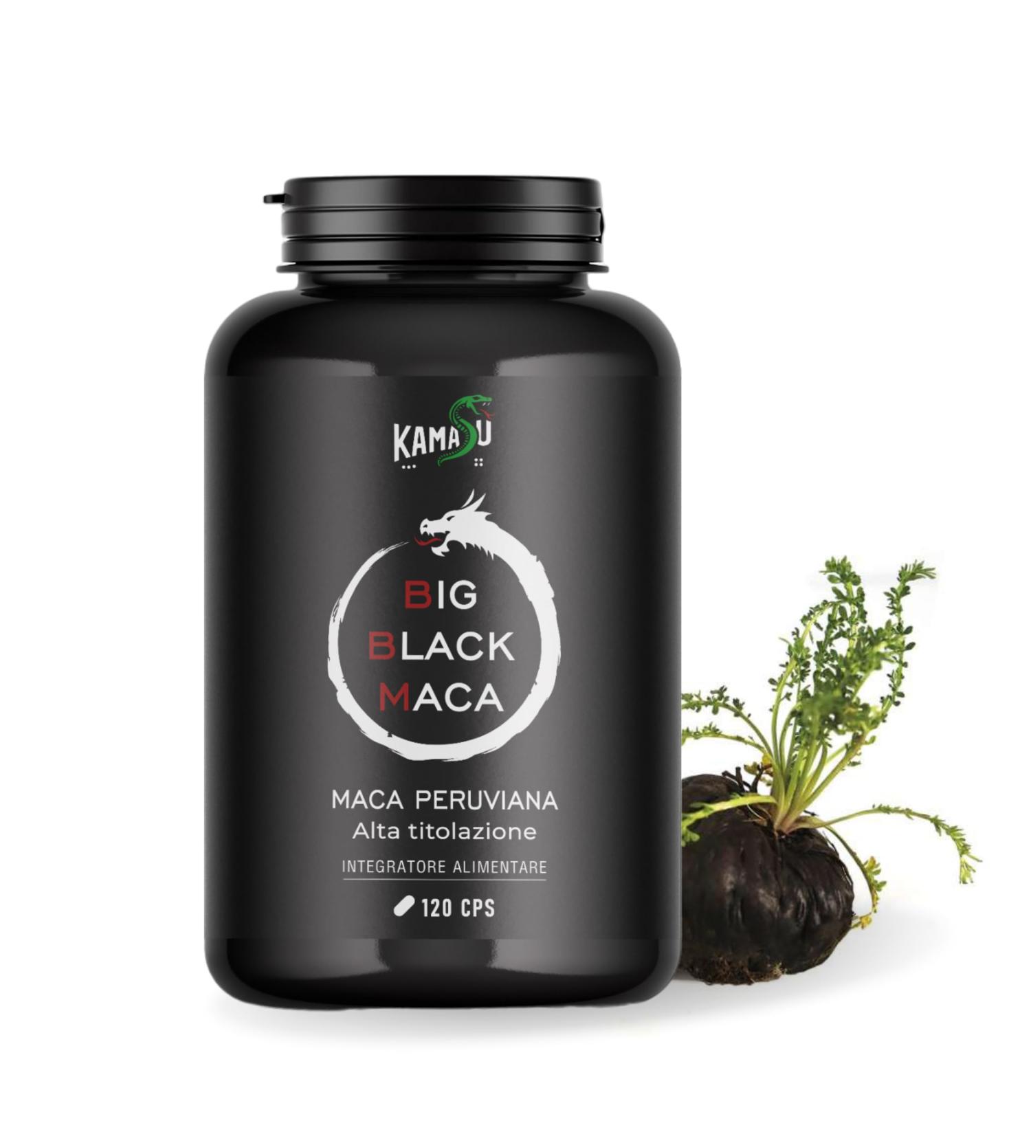 Kamasù™ Maca Supplement Very High Titration of Black Peruvian Strong, 10000mg Potency and Vigor, Andean Black Maca Root Extract Hormone Balance and Wellness