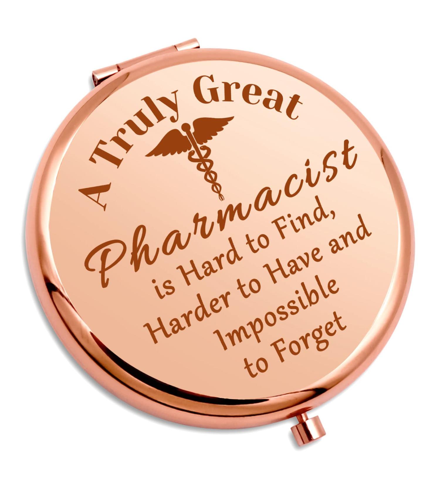 Medical Professional Compact Makeup Mirror - Pharmacist & Nurse Appreciation Gift - Buy Online on GoSupps.com