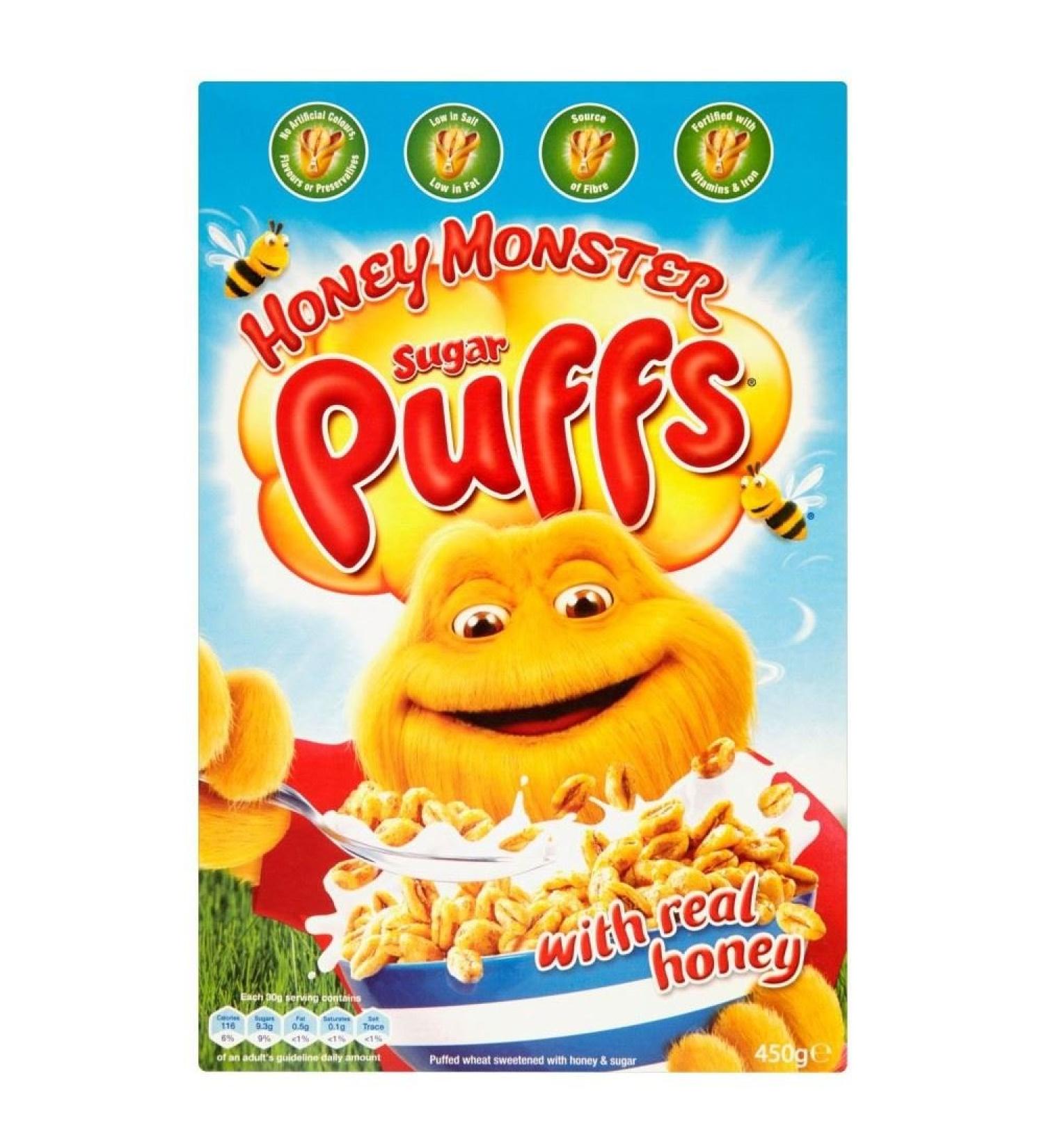 Honey Monster Foods Sugar Puffs (450g)