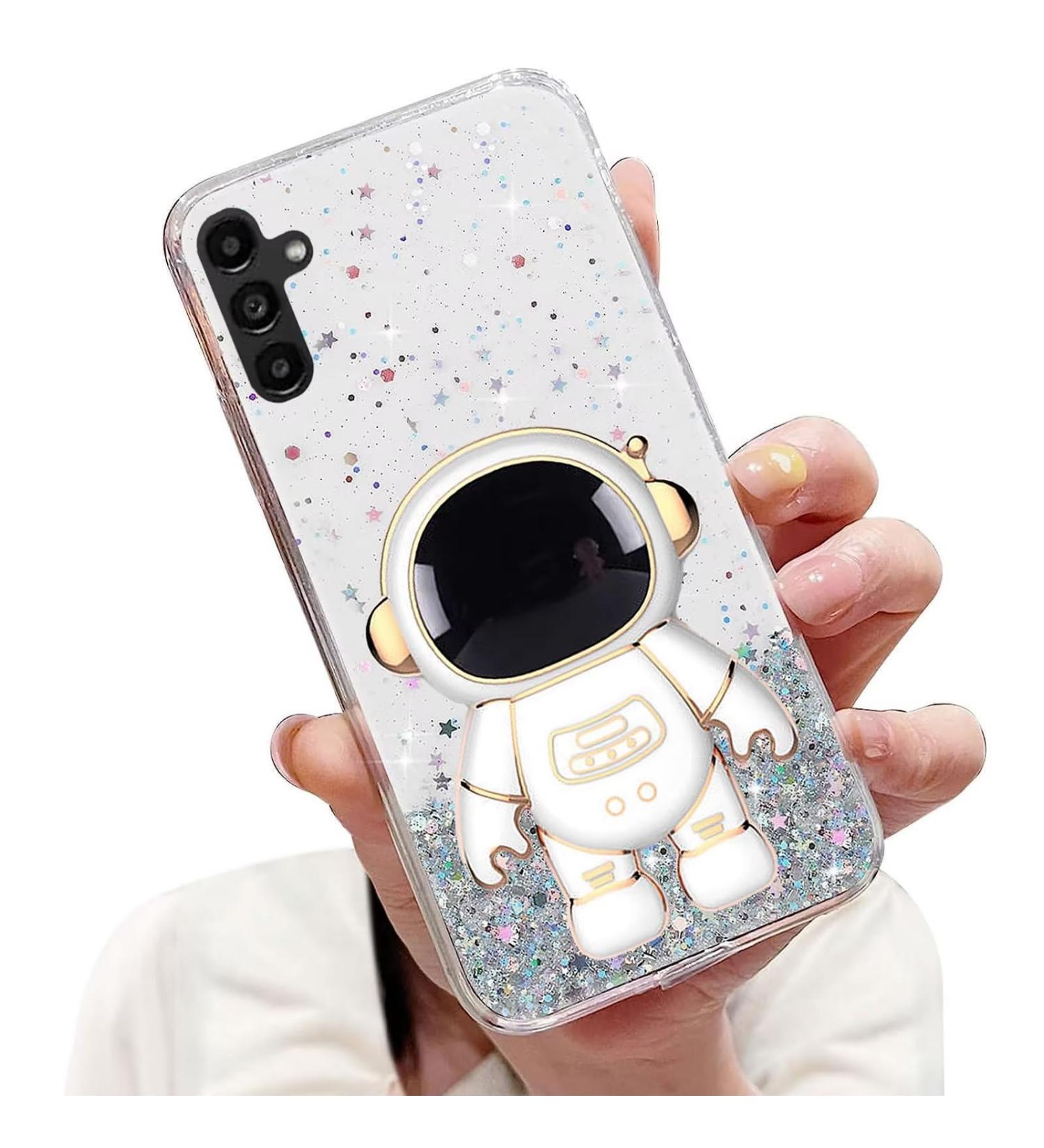 Tivenfezk Nadoli Astronaut Glitter Stand Case for Samsung Galaxy A54 5G - Soft Silicone Protective Cover - Buy Online on GoSupps.com