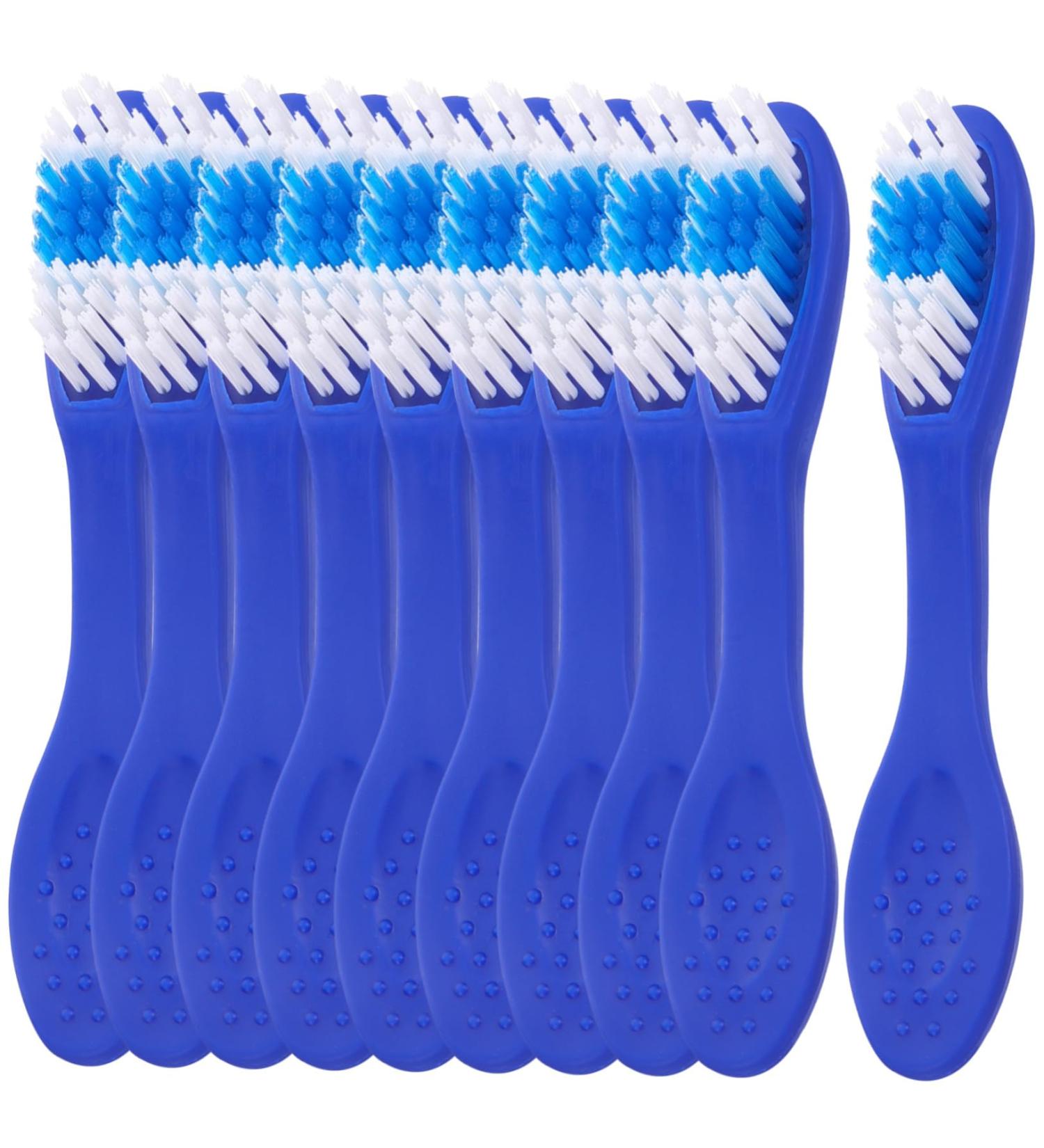 Frcolor Travel Toothbrushes - Set of 10 Mini Soft Nylon Brushes for Easy Oral Care | Portable & Lightweight - Buy Online on GoSupps.com