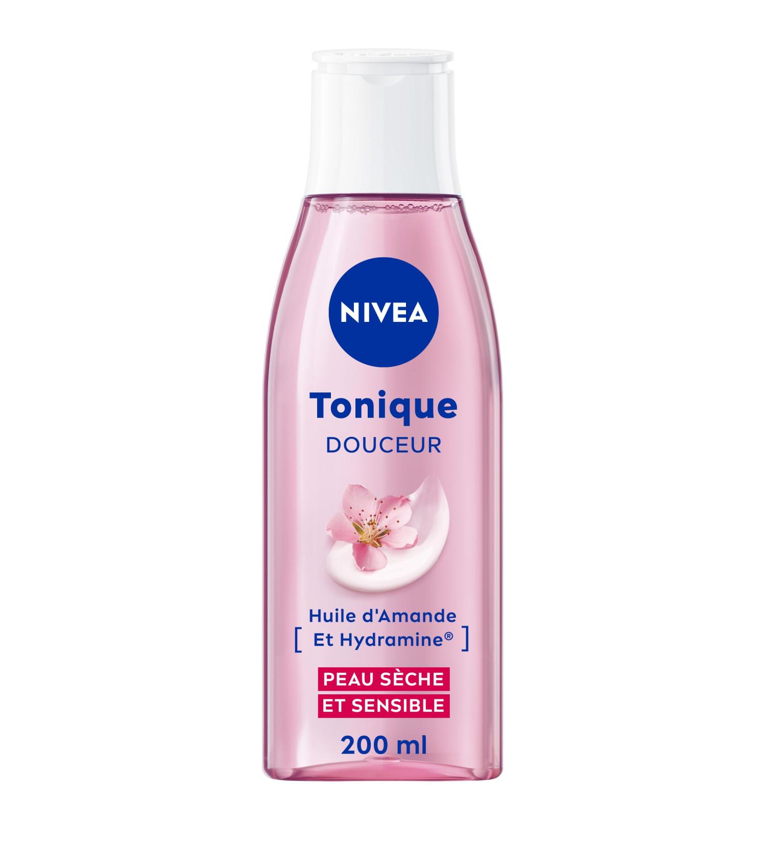 NIVEA Gentle Toner (1 x 200 ml) facial toner enriched with Almond Oil and Hydramine gentle moisturizing facial cleanser for dry & sensitive skin - Buy Online on GoSupps.com