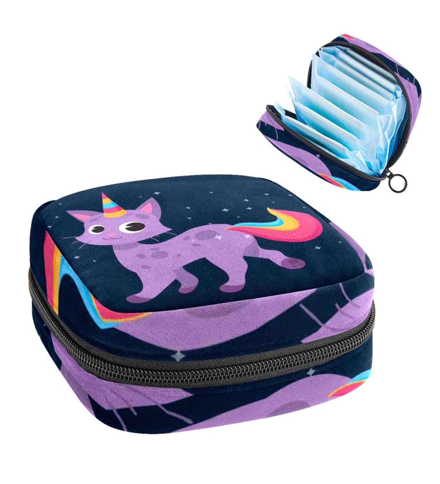 Sanitary Napkin Storage Bags | Unicorn Portable Period Kit Bag for Women & Girls | Nursing Pad Holder Pouch - Buy Online on GoSupps.com