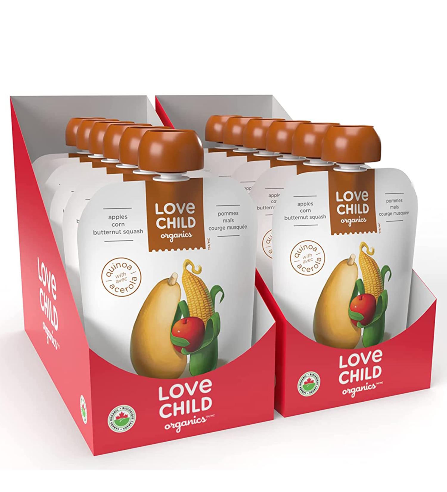 Love Child Organics Superblends Apple Corn + Butternut Squash Puree 128 ml (Pack of 12) by Nature's Path - Buy Online on GoSupps.com