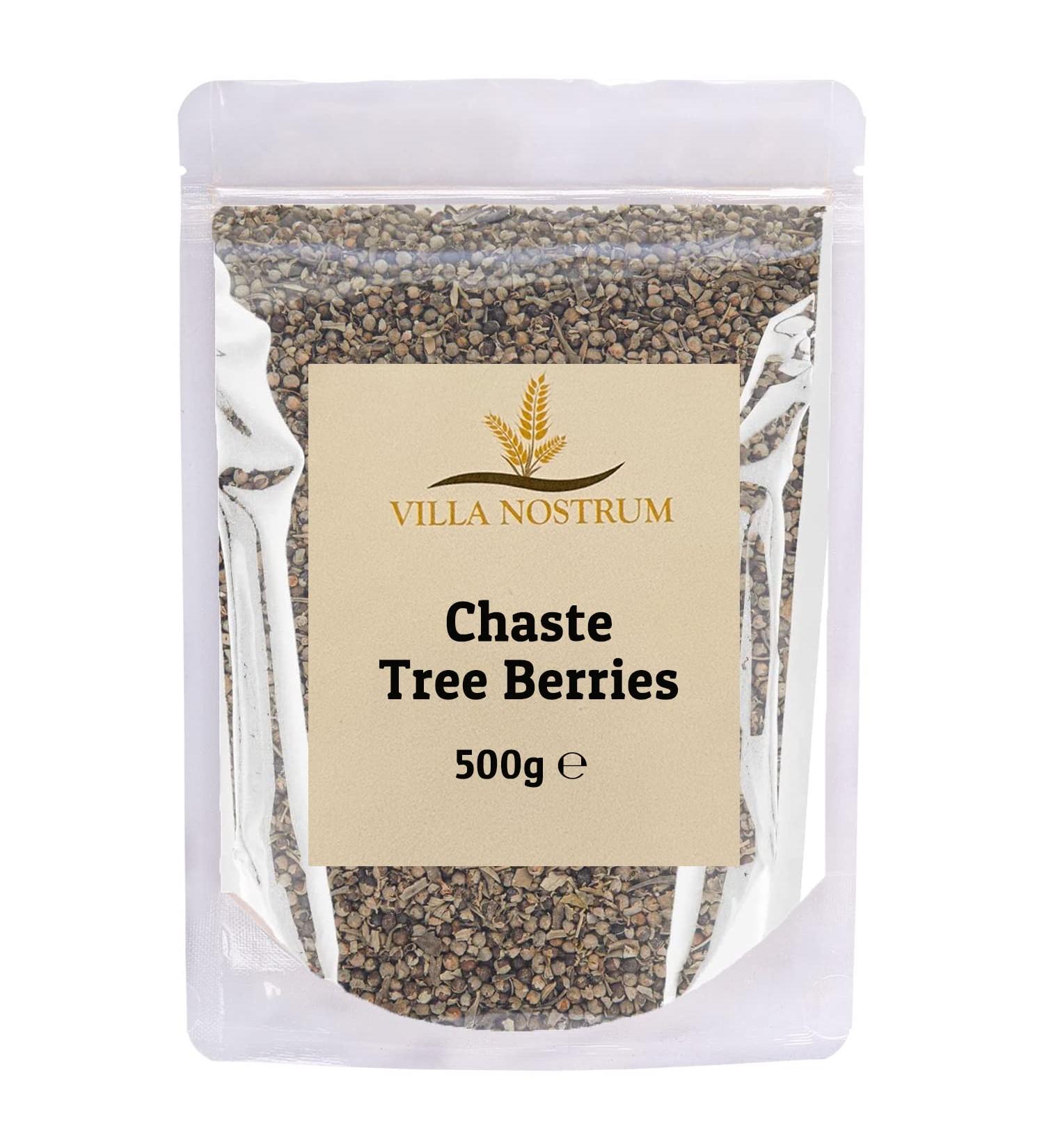 Chaste Tree Berries Whole 500g by Villa Nostrum