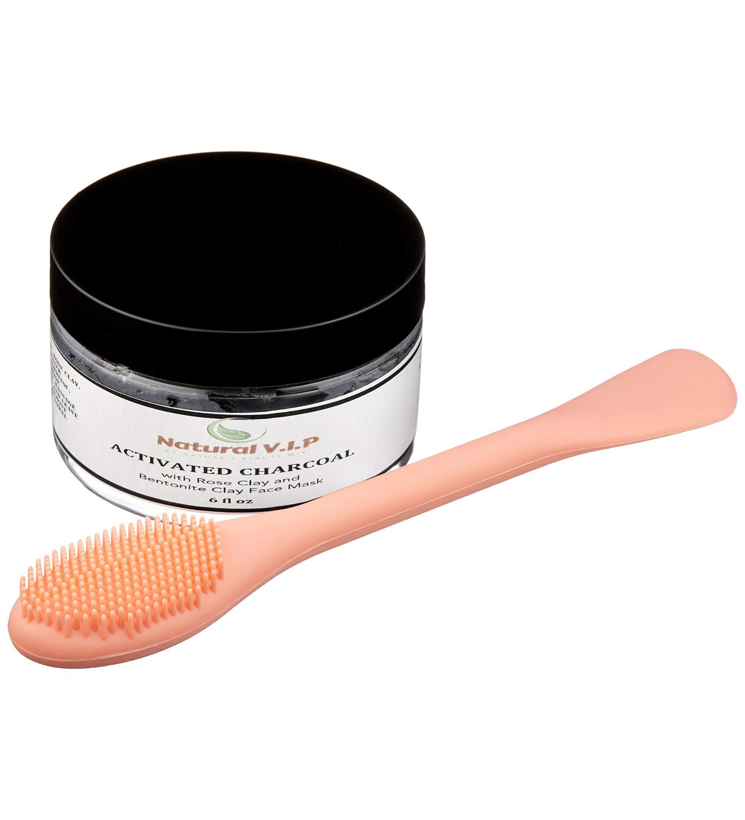 Activated Charcoal Face Mask | Bentonite & Rose Clay | Clear Blackheads & Acne - Brighten Dark Spots - Buy Online on GoSupps.com