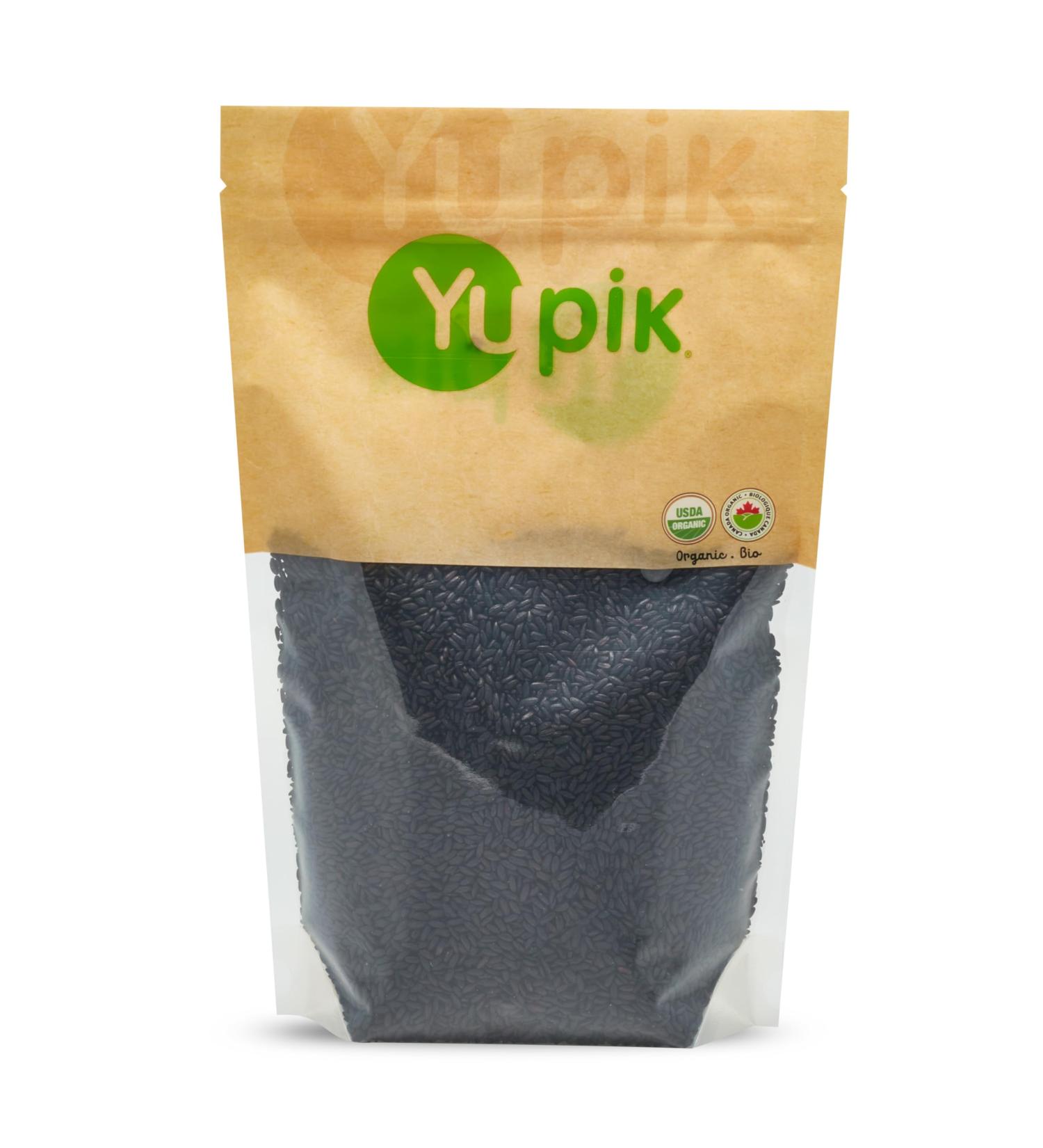 Yupik Organic Ancient Black Rice 1 kg Gluten-Free Non-GMO Vegan Kosher Short Grains Salt-Free Source of Fiber Easy Preparation Ideal for Recipes Side Dishes Salads & More 1 kg (Pack of 1) - Buy Online on GoSupps.com