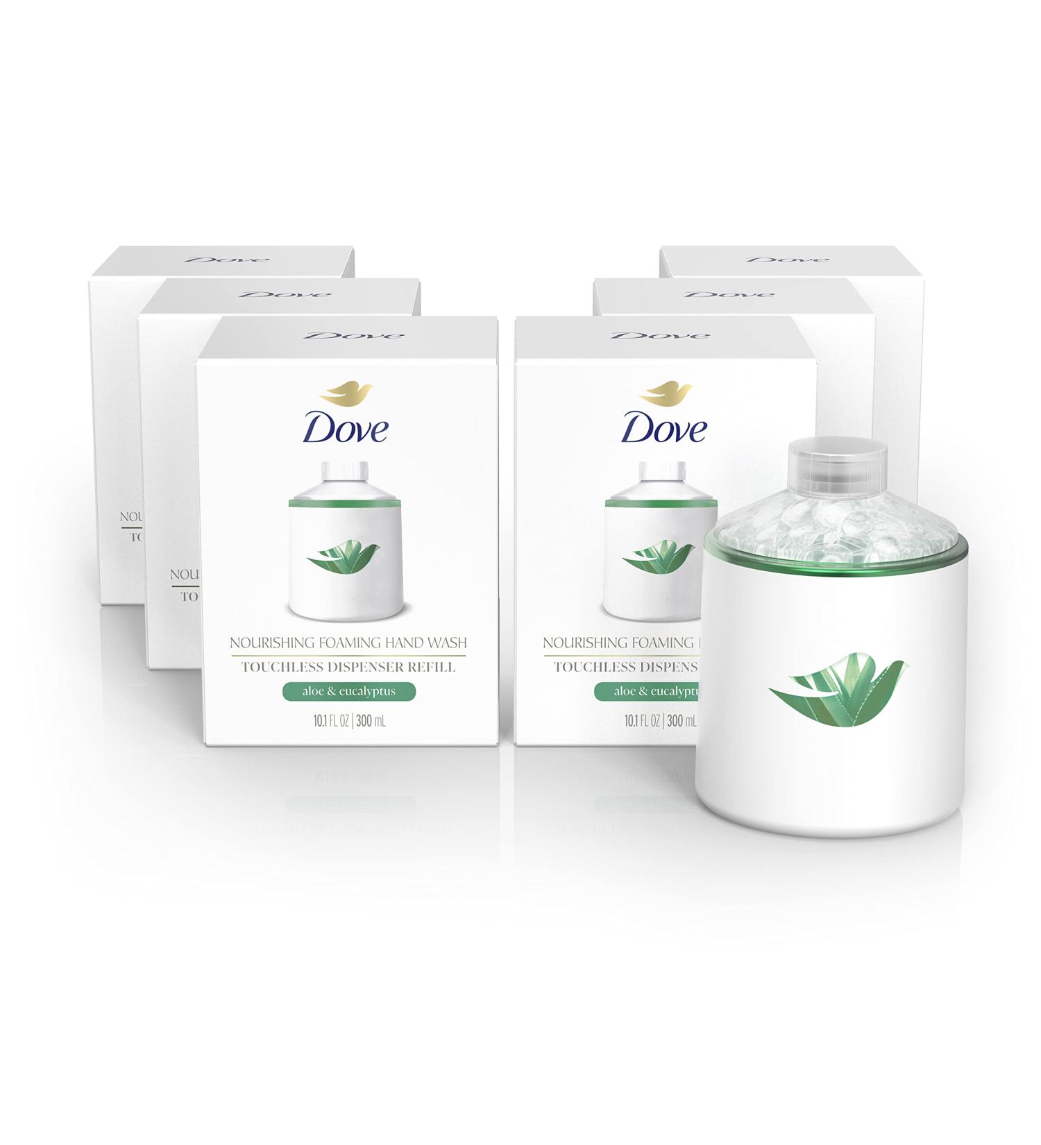 Dove Nourishing Foaming Hand Wash Touchless Dispenser Refill Aloe and Eucalyptus Moisturizing Hand Wash for Lasting Nourishment 10.1 oz 6-pack Aloe & Eucalyptus 10.1 Ounce (Pack of 6) - Buy Online on GoSupps.com