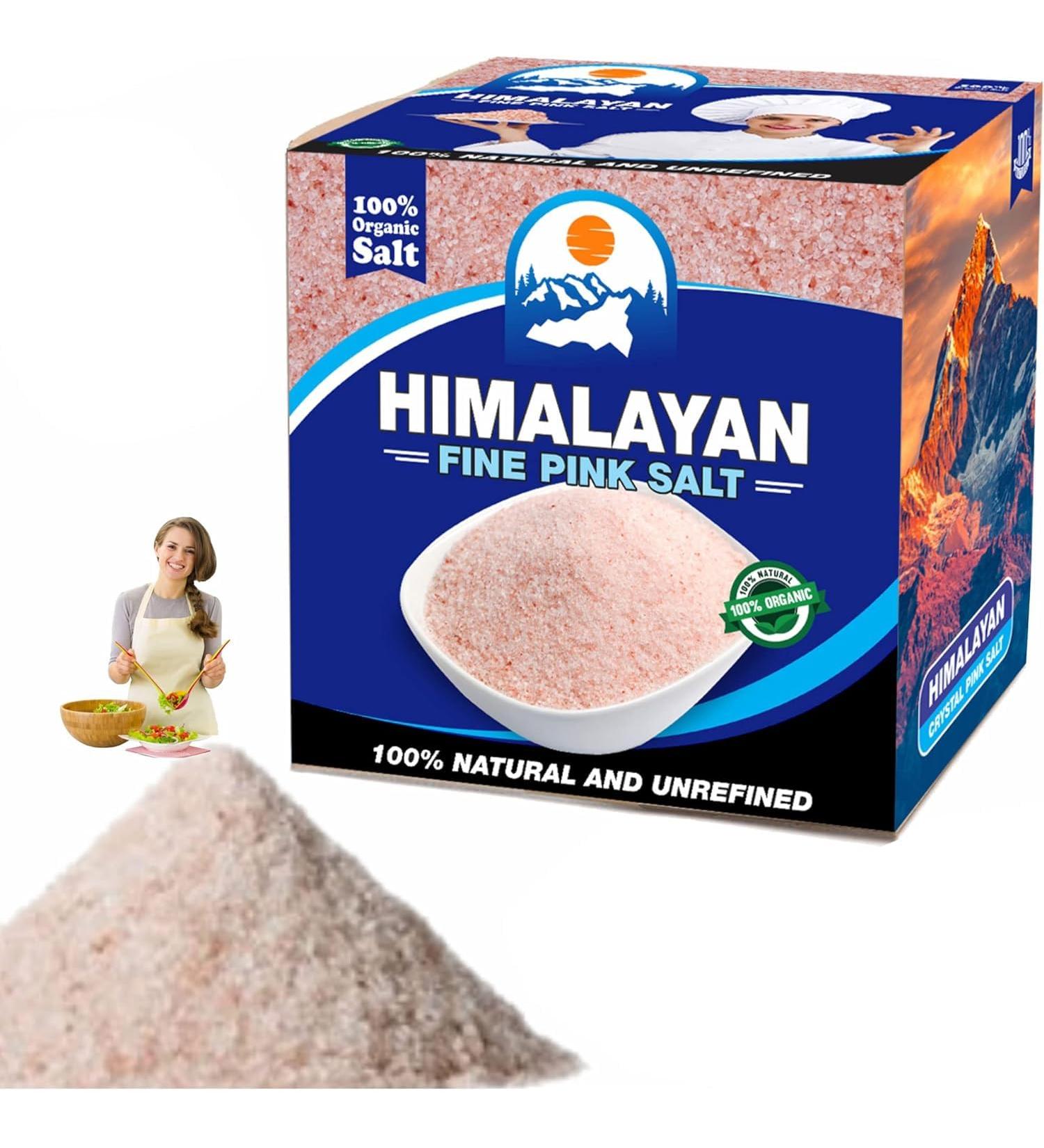 Food Salt Himalayan Seasoning Food Coarse Salt Pure and Natural Unrefined Organic Food Grade Fine Salt Bath Salt Fine Salt (5kg Food Salt)