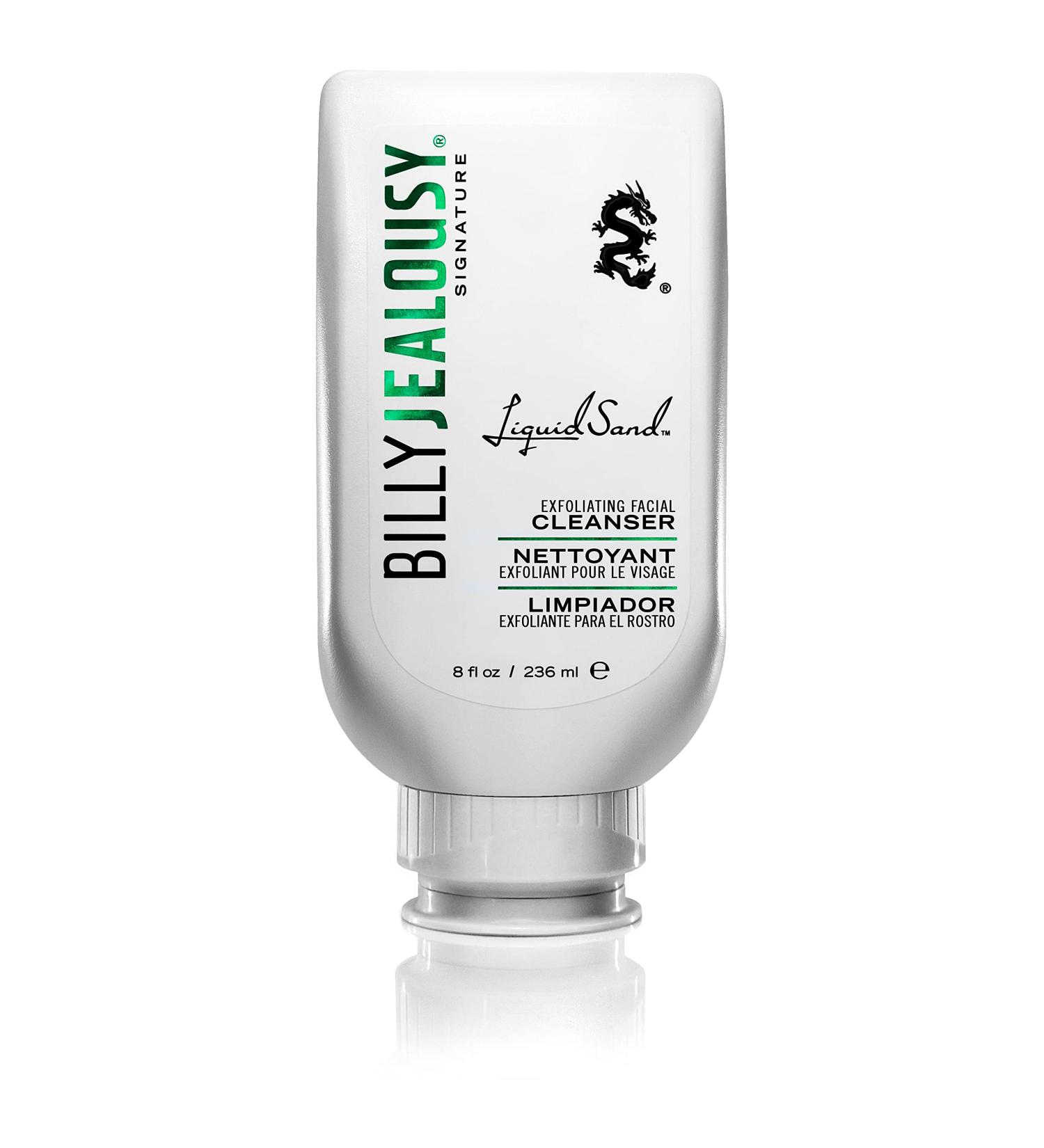 Billy Jealousy LiquidSand Exfoliating Face Cleanser for All Skin Types, Mens Face Wash for Daily Exfoliation of Dead Skin Cells & Grime, Cleans, Softens & Nourishes 8 Fl Oz (Pack of 1) - Buy Online on GoSupps.com