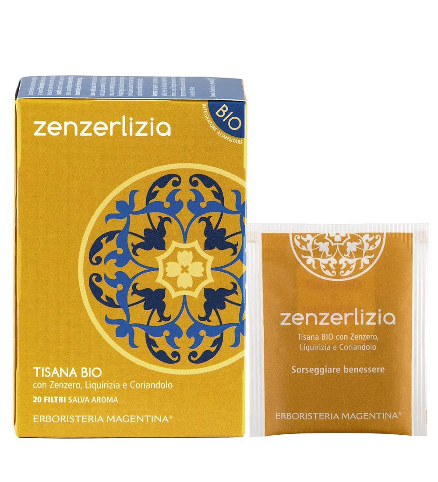 Erboristeria Magentina Erboristeria Magentina - Herbal tea ZENZERLIZIA 20 filters with ginger Licorice and choriander