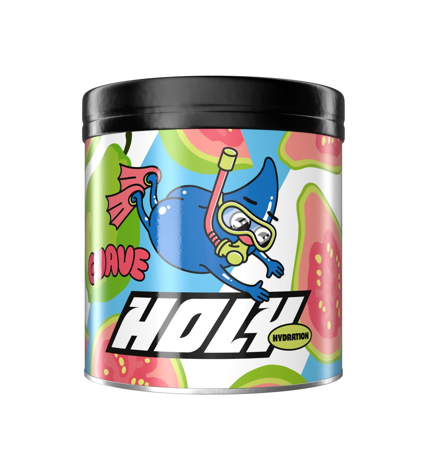 HOLY Hydration Goyave Poudre lectrolytes Sans Sucre | 50 Portions | Boisson Hydratation Sport avec Min raux Eau de Coco & Vitamines | V gan Ar mes Naturels (350g) - Buy Online on GoSupps.com