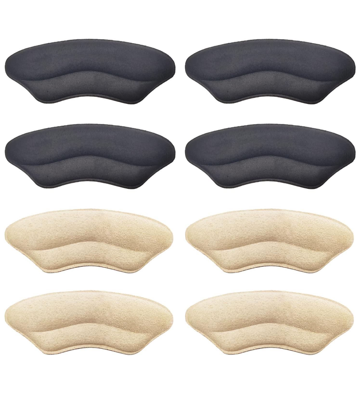 4 Pairs Suede Heel Grips Liners - Prevent Heel Slipping and Rubbing - Self-Adhesive Inserts for Men and Women - Buy Online on GoSupps.com