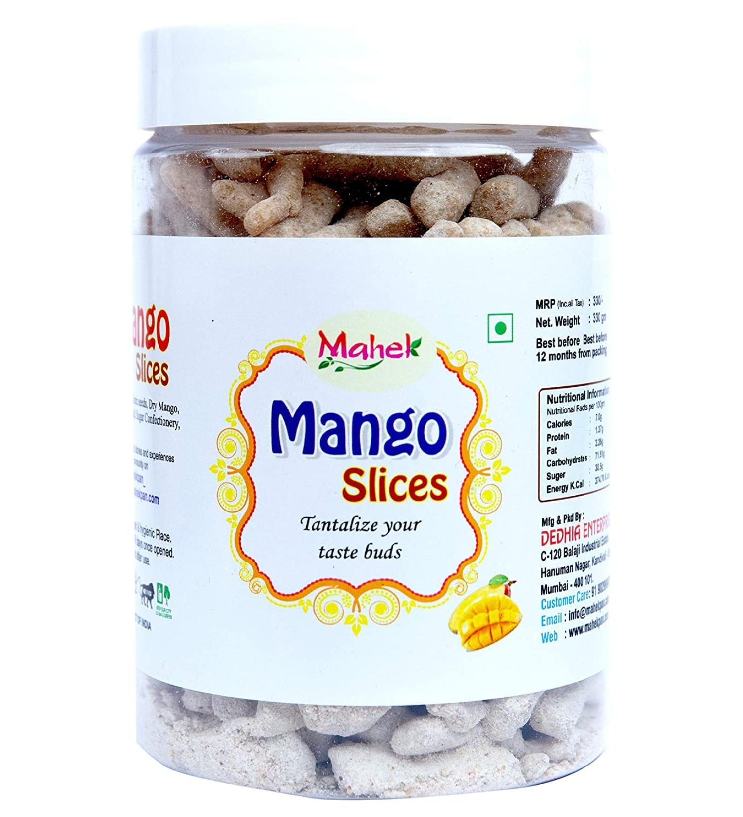 Mahek Mango Slices Mouth Freshener Digestive After-Meal Mukhwas 330g_Packing May Vary