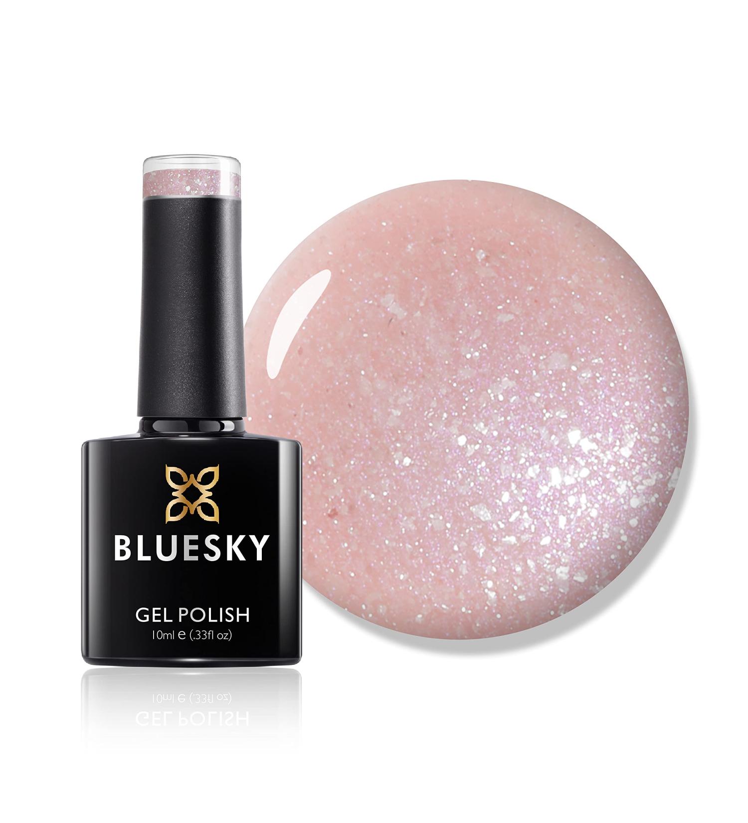 Bluesky Gel Nail Polish Fragrant Feesia 80593 Light Pink Pale Long Lasting Chip Resistant 10 ml (Requires Drying Under UV LED Lamp) - Buy Online on GoSupps.com