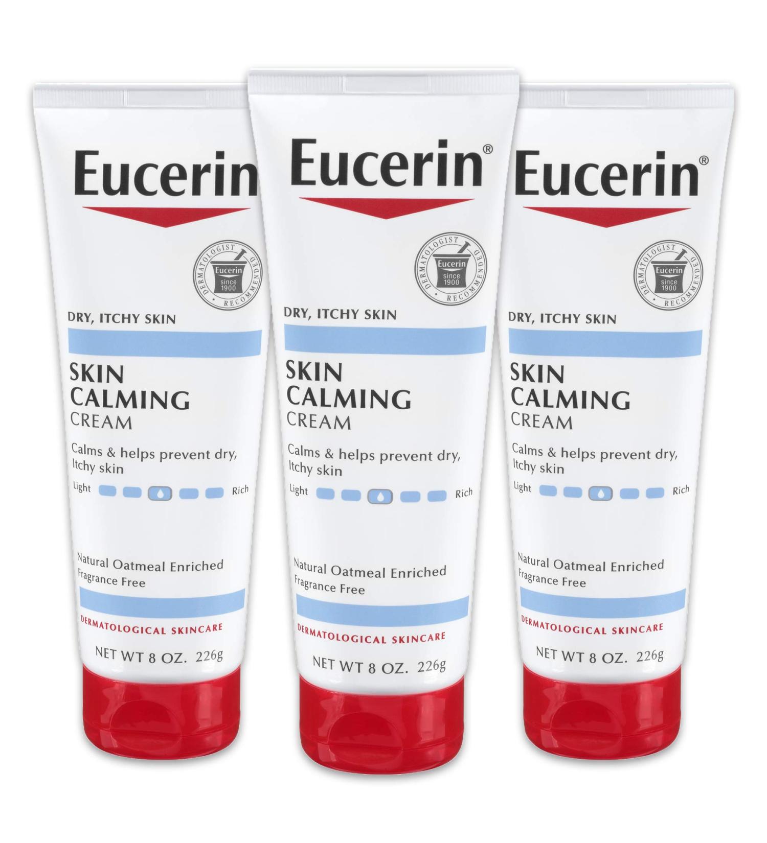 Eucerin Skin Calming Creme - Fragrance-Free for Dry, Itchy Skin (8 oz) - Buy Online on GoSupps.com