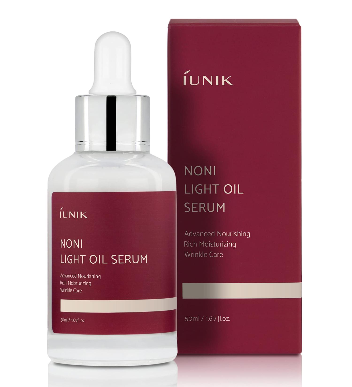 IUNIK Vegan Noni 42% Oil Serum | 1.69 Fl Oz | Deep Nourishment for Hyper-pigmentation & Skin Elasticity | Glowy Look | Korean Skincare with Blueberry, Olive & Jojoba Oil | Hydrating Facial Serum for Dry Skin - Buy Online on GoSupps.com