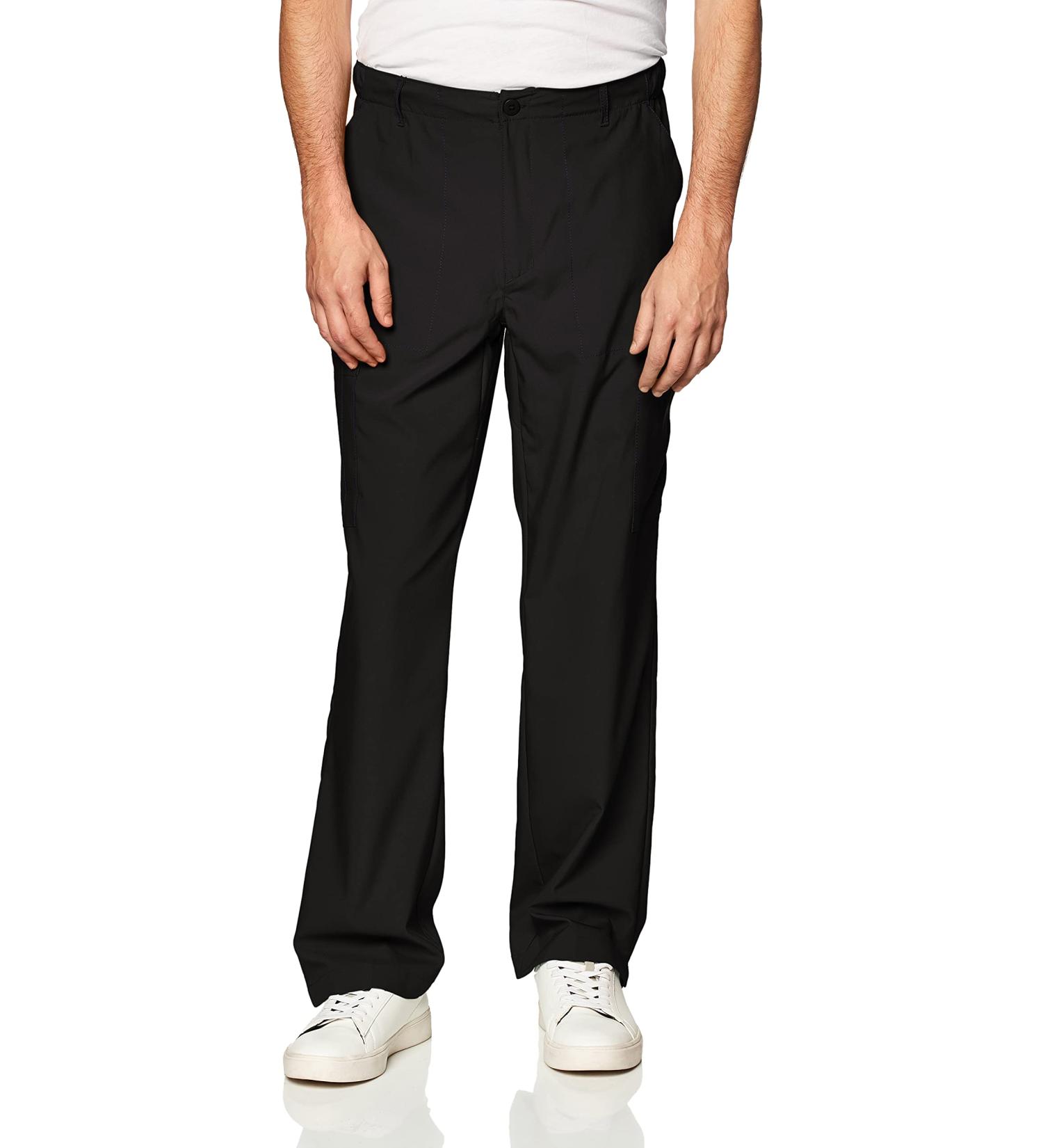 WonderWink Men's Black Flat Front Cargo Pant - Size Medium | Shop Now - Buy Online on GoSupps.com