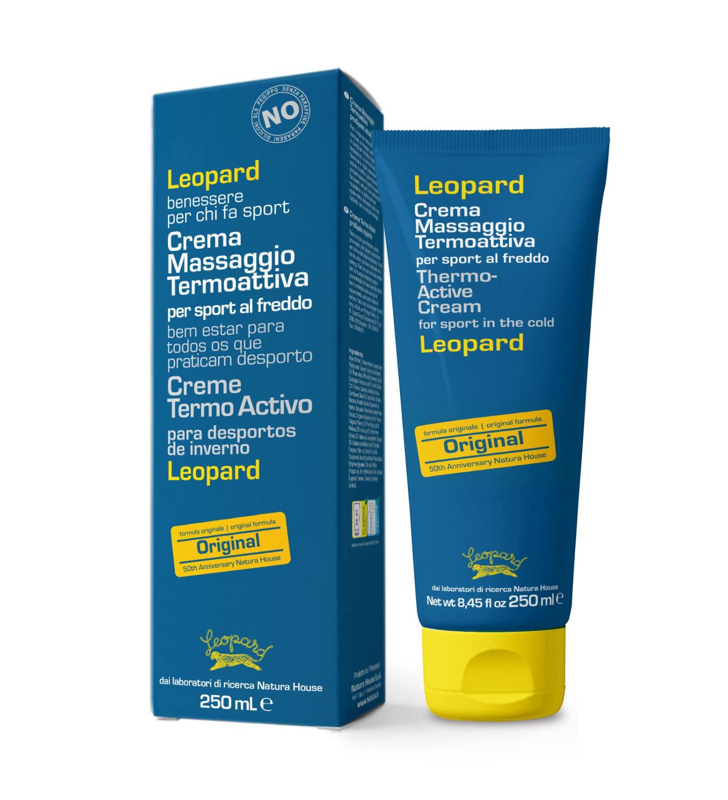  Natura House Leopard Sport - Thermoactive Massage Cream 15 Essential Oils 250 ml - Buy Online on GoSupps.com
