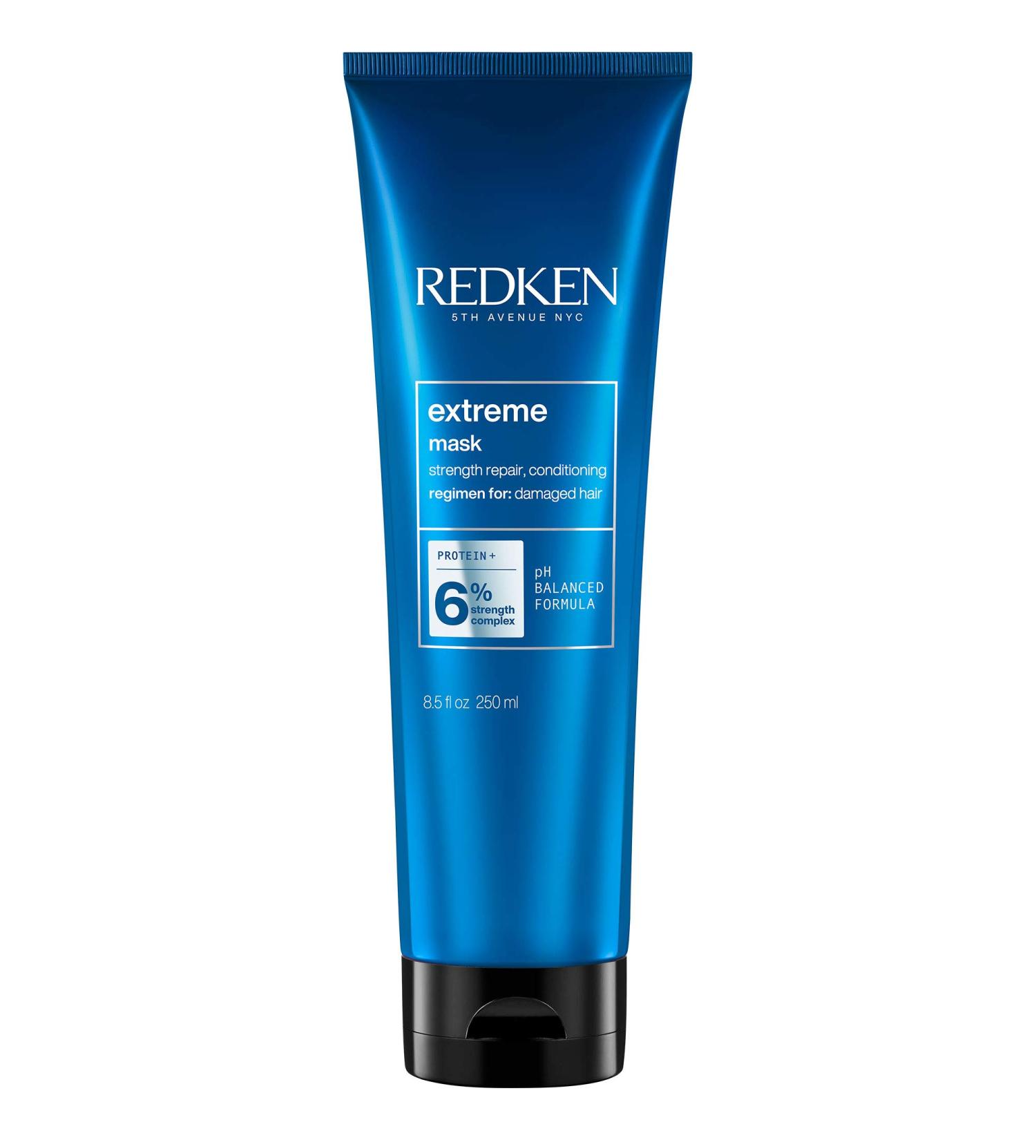 Redken Extreme Mask - Fortifying Hair Mask for Damaged Hair | Strengthens Brittle Hair | 8.5 Fl. Oz - Buy Online on GoSupps.com