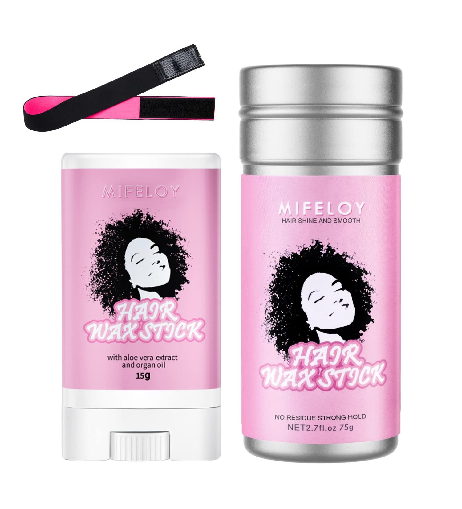 75g Women Hair Wax Stick 15g Pomade Tamer Stick for Smoothing Flyaways Edge Control Taming Frizz Baby Hair Bed Head Styling Cream Gel for Wigs Slick Back Hair Glue Elastic Lace Melting Wig Band - Buy Online on GoSupps.com