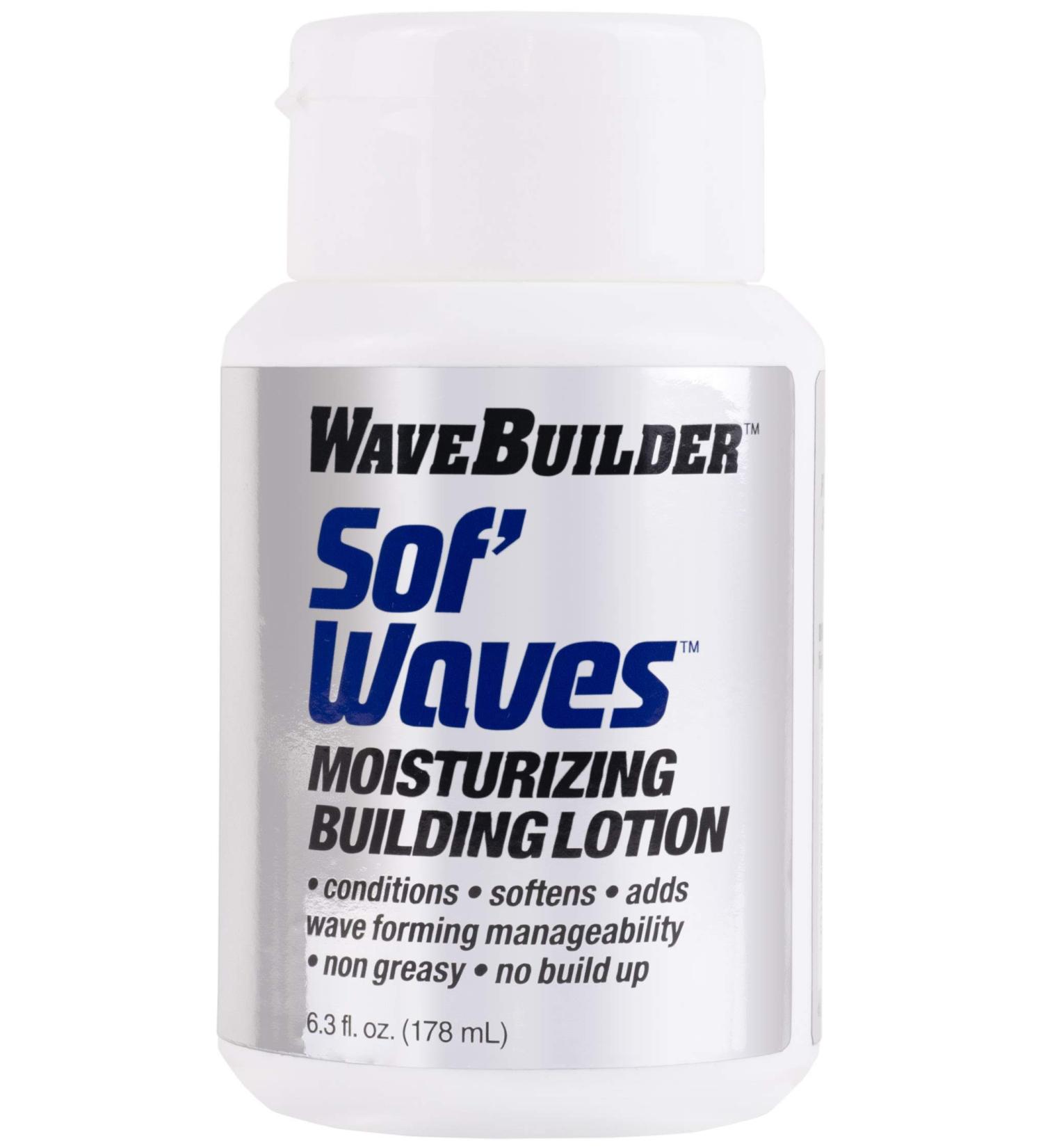 WaveBuilder Sof' Waves Moisturizing Building Lotion - 6.3 fl oz | Promotes Hair Waves & Softens for Perfect Waves - Buy Online on GoSupps.com
