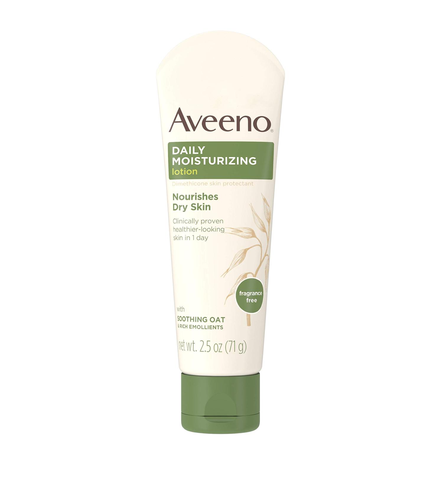 Aveeno Daily Moisturizing Lotion Fragrance Free 2.5 oz - Hydrate & Nourish Skin - Buy Online on GoSupps.com