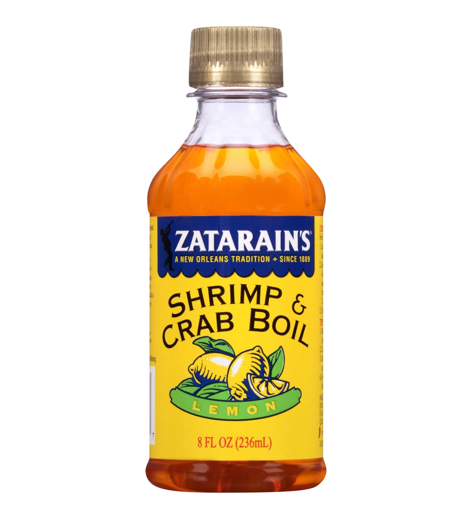 Zatarain's Lemon Shrimp & Crab Boil 8 fl oz - Pack of 12 - Buy Online on GoSupps.com
