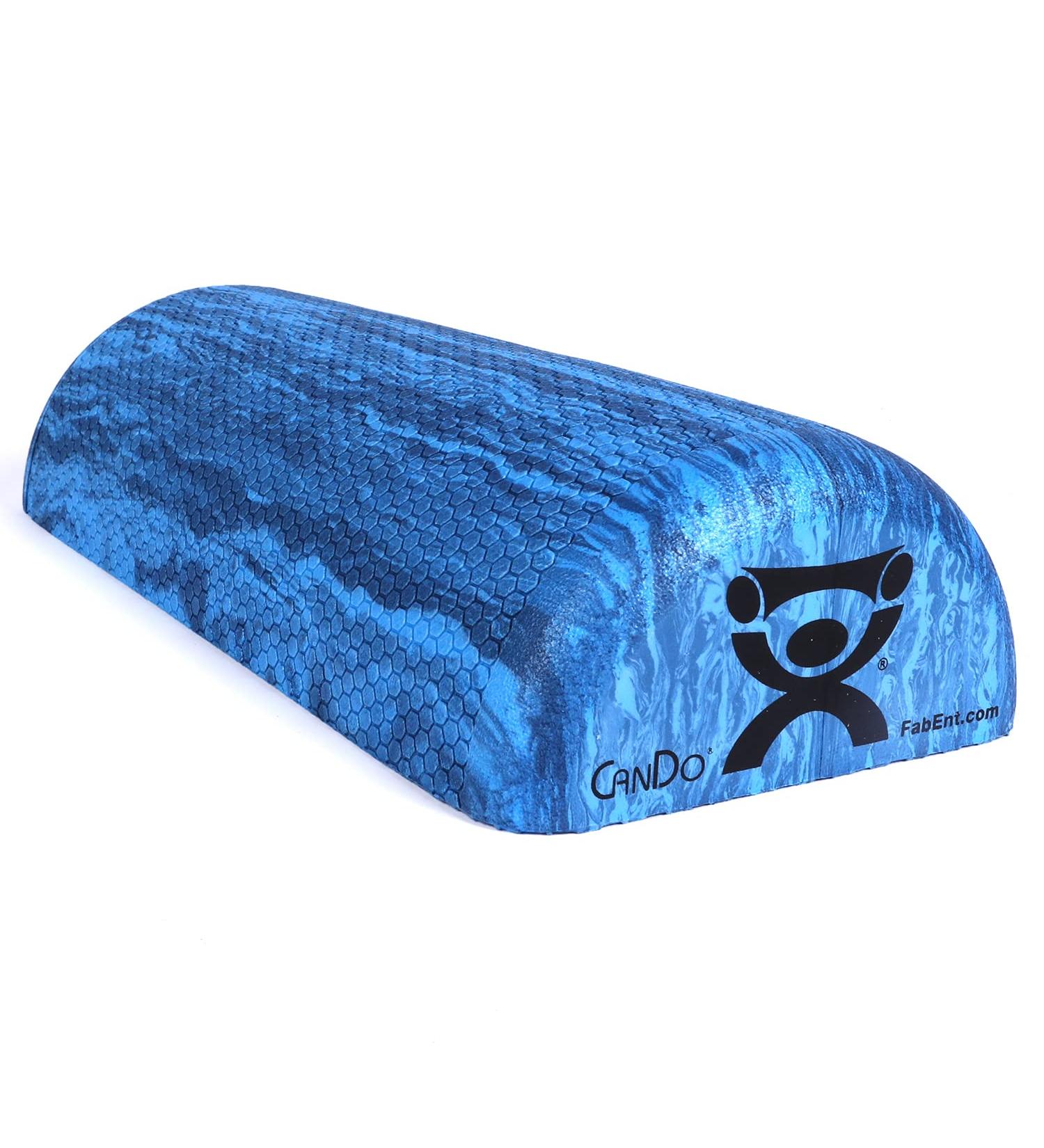 CanDo Premium Blue Marble EVA Foam Roller 6 x 12 Half-Round - Muscle Restoration, Massage Therapy, Sport Recovery, Physical Therapy - Buy Online on GoSupps.com