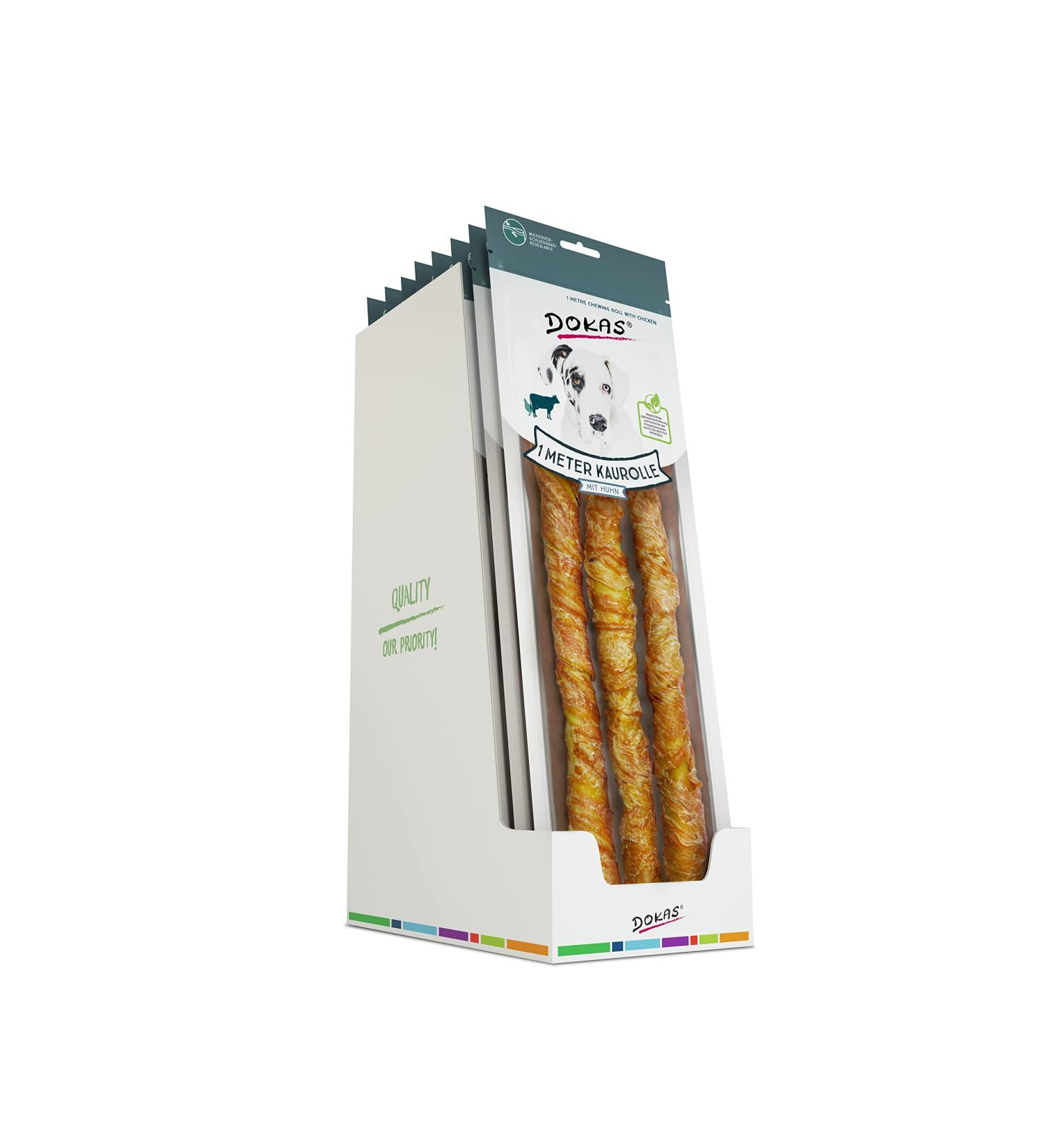 Dokas Chewy Roll with Chicken 1 m (8 x 315 g) - Buy Online on GoSupps.com