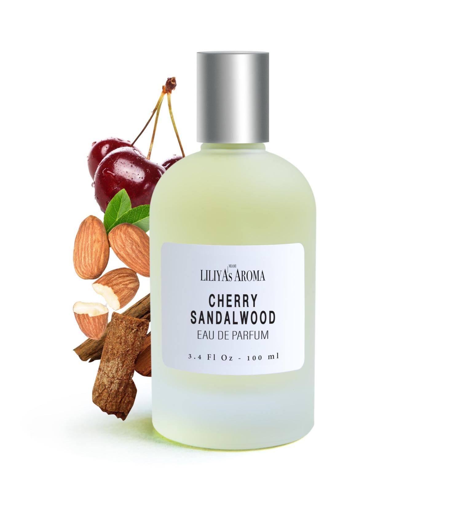 Liliya's Aroma Cherry - Sandalwood Eau De Parfum - Vegan & Clean Perfume Men 3.4 Fl Oz - Buy Online on GoSupps.com
