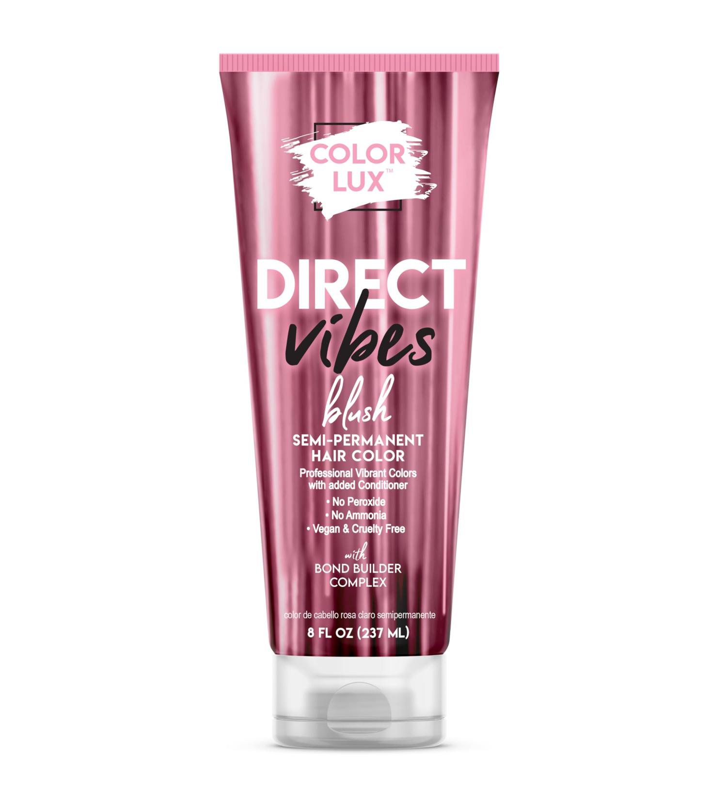Direct Vibes Semi-Permanent Hair Color - Blush | Vibrant Long-Lasting Ammonia-Free Vegan Sulfate & Paraben-Free 8 fl oz - Buy Online on GoSupps.com