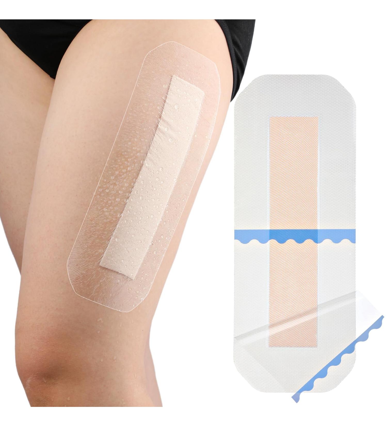 Waterproof Long Surgical Incision Bandages for Knee Replacement - Silicone Adhesive Dressing & Non-Stick Pads - Hip Wound Care Shower Patches (4x10 Inch Pack of 5 - Buy Online on GoSupps.com