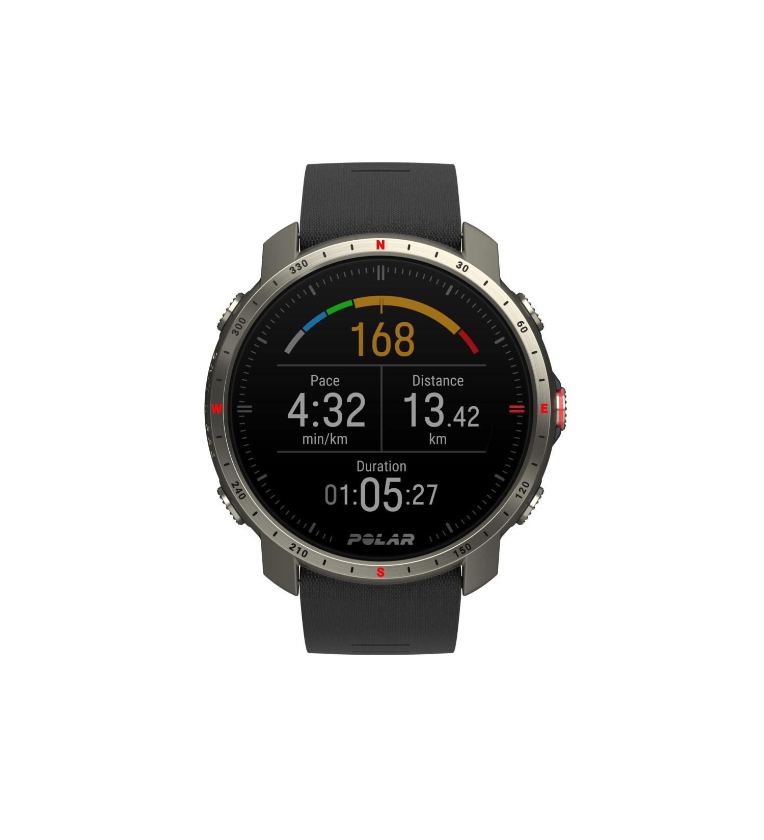 Polar Grit X Pro Titan - Premium Outdoor Multi-Sport GPS Watch | Military-Grade Durability Sapphire Glass Wrist Pulse Measurement Long Battery Life & Navigation - Buy Online on GoSupps.com