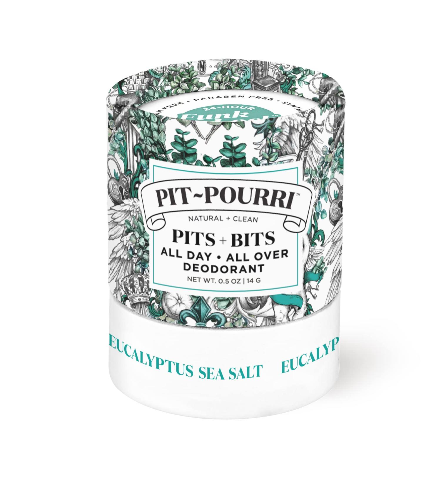 All Day All Over Deodorant Eucalyptus Sea Salt - Travel Size (0.5 Oz) | Sensitive Skin Safe | Natural & Clean | Mini Pits + Bits | DE9028 - Buy Online on GoSupps.com