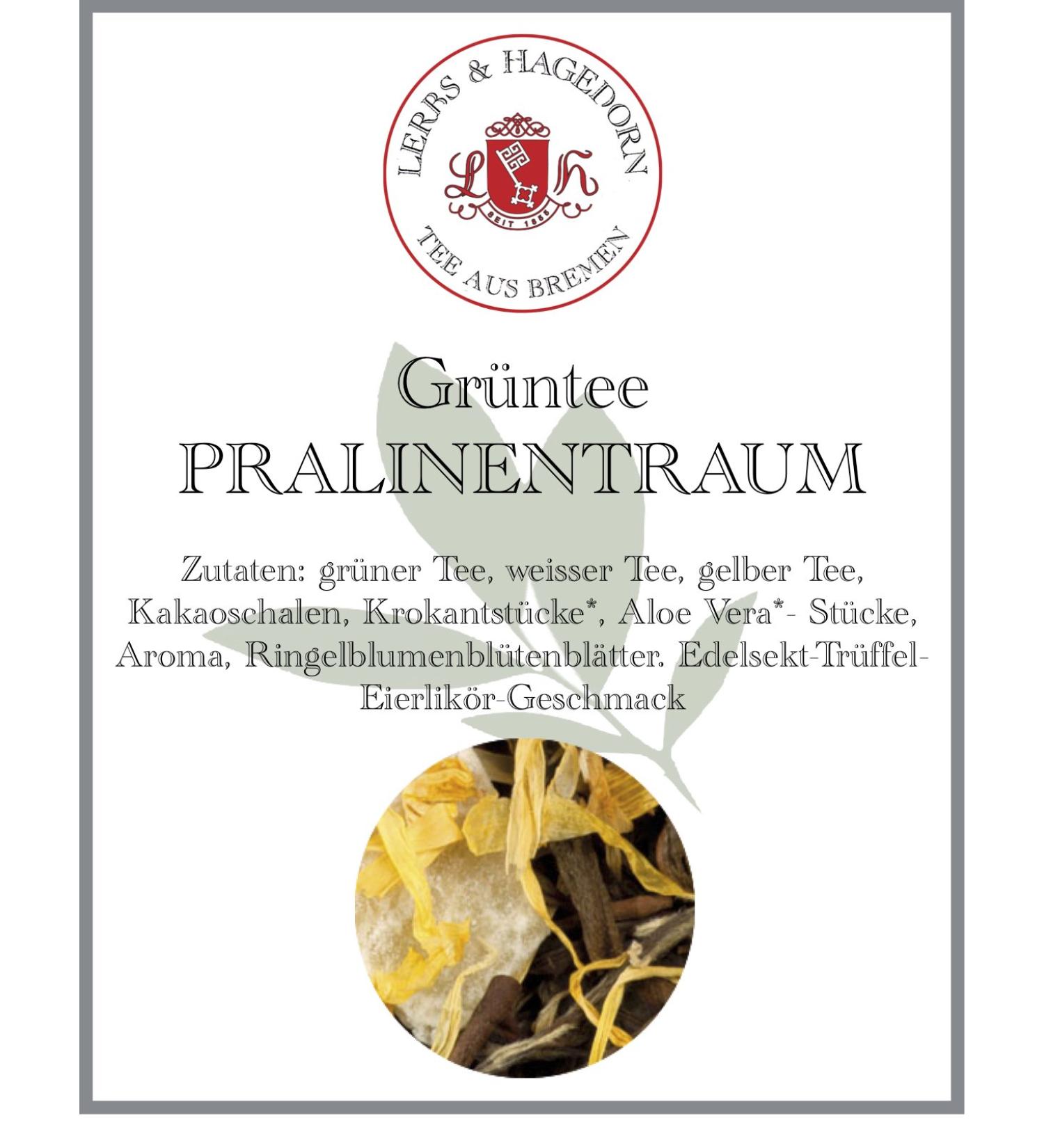  Lerbs & Hagedorn Lerbs & Hagedorn Pralinentraum Green Tea | Dry truffle eggnog 2 kg approx. (162 litres) - Buy Online on GoSupps.com