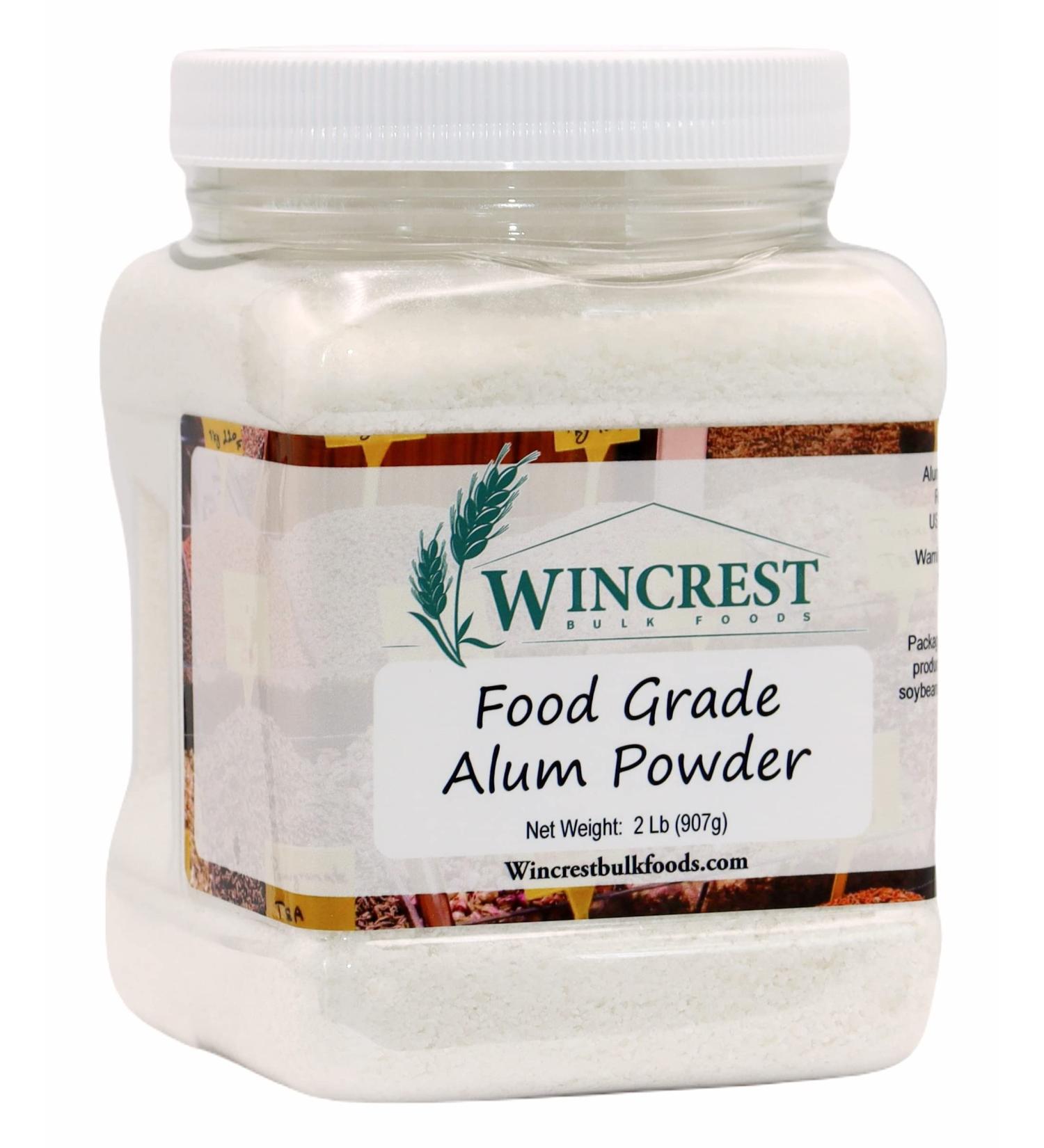 Food Grade Alum Powder - 2 Lb Container | Pure and Versatile Ingredient - Buy Online on GoSupps.com