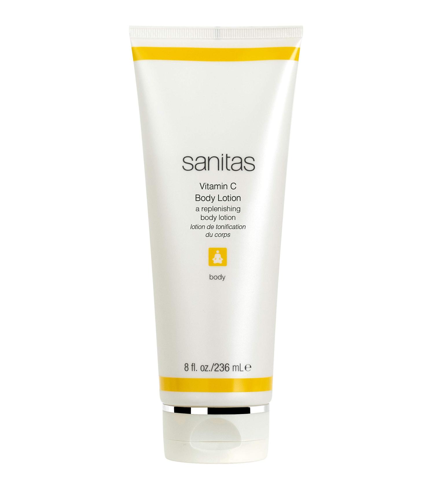Sanitas Skincare Vitamin C Body Lotion - Brightening Antioxidants & Shea Butter | 8 oz - Shop Internationally - Buy Online on GoSupps.com