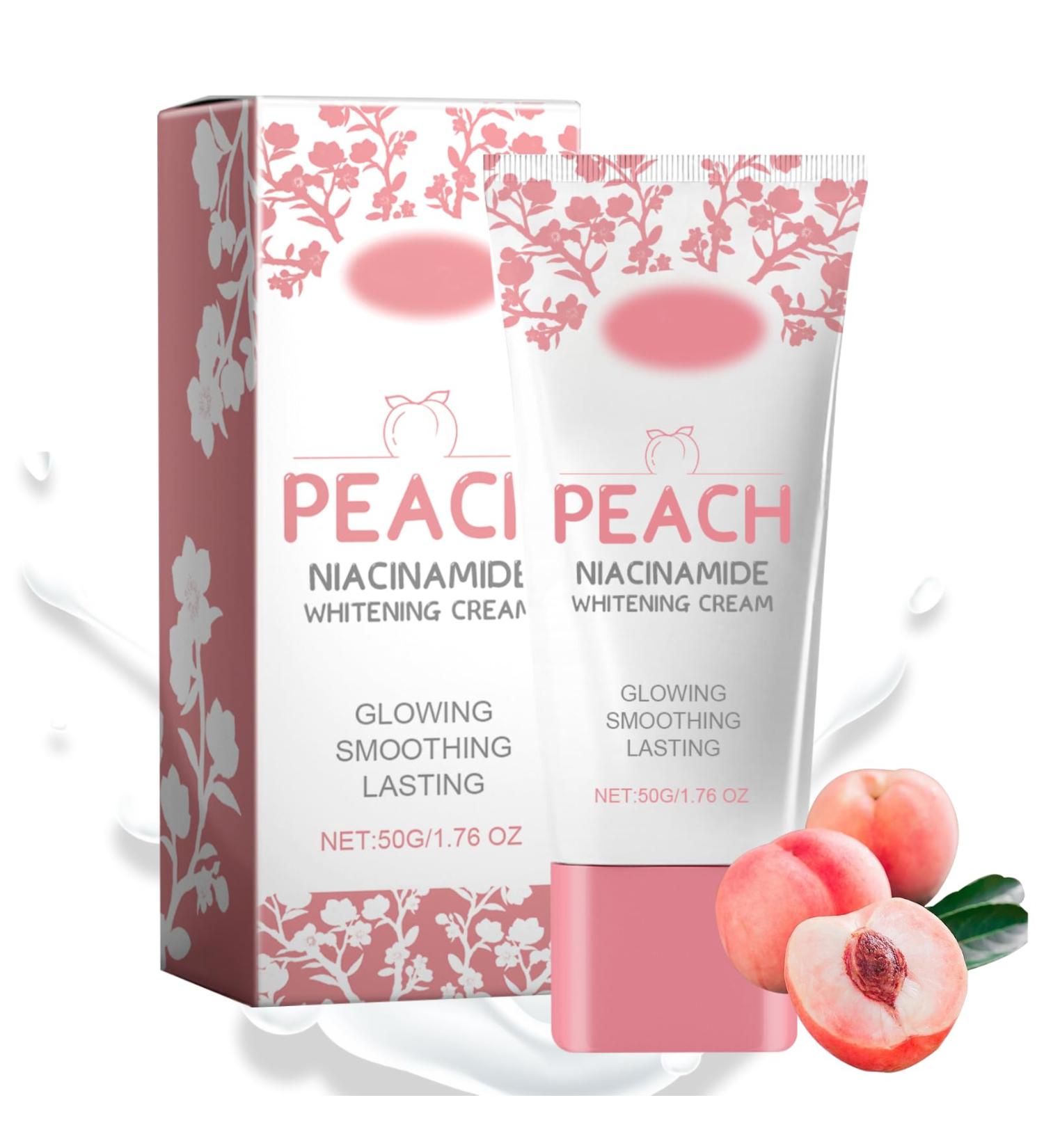IZBEAUVO Peach Niacinamide Lightening Cream Body Moisturiser Skin Lightening Cream Skin Tightening Cream Body Moisturiser Softens and Smooths Skin Body Cream Skin Barrier Repair Cream - Buy Online on GoSupps.com