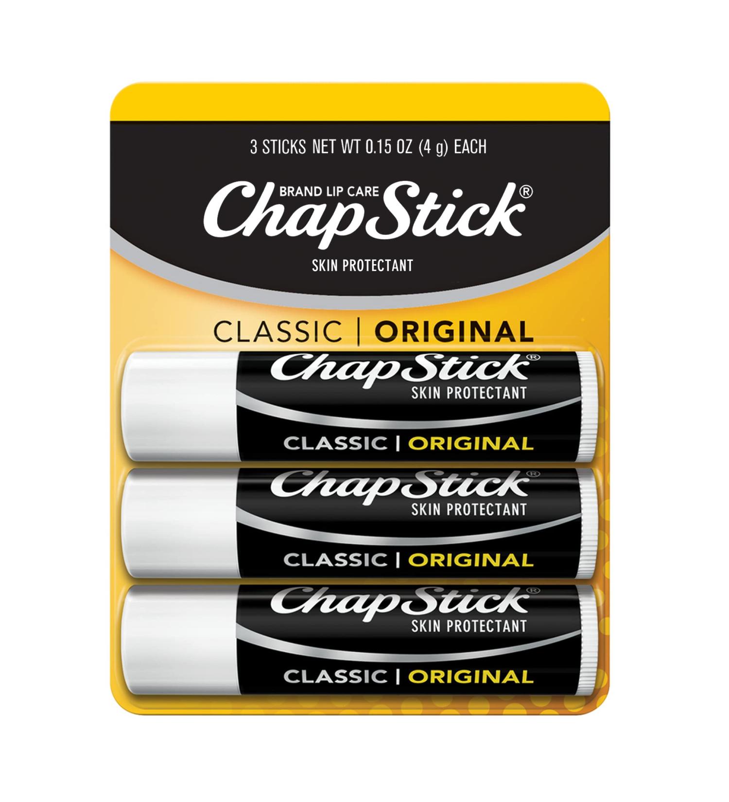ChapStick Lip Balm 0.15 oz (Pack of 12) Original - Moisturizing Lip Care - Buy Online on GoSupps.com